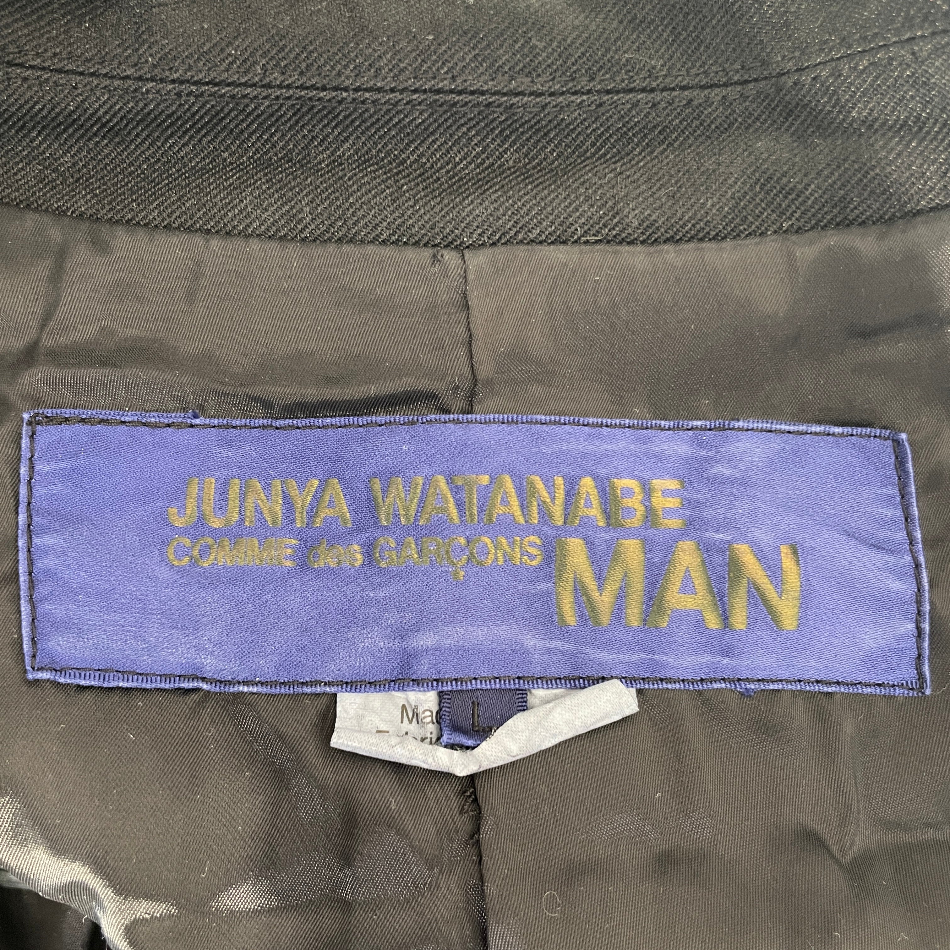 JUNYA WATANABE COMME des GARCONS/Jacket/L/Acrylic/BLK/blazer view 3