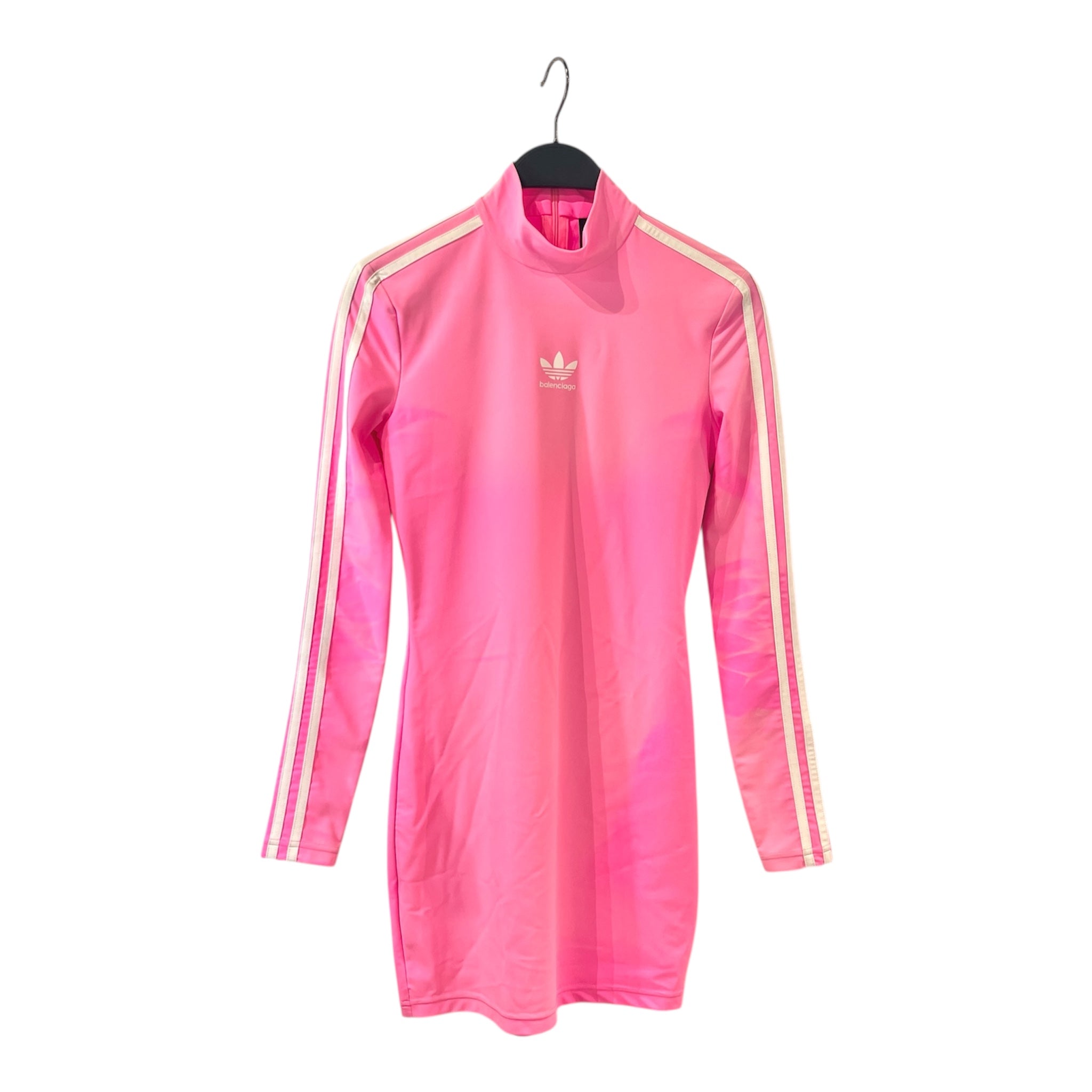 BALENCIAGA/adidas/LS Dress/36/Polyester/PNK/Mini Length/LOGO MOCKNESS MINIDRESS view 1