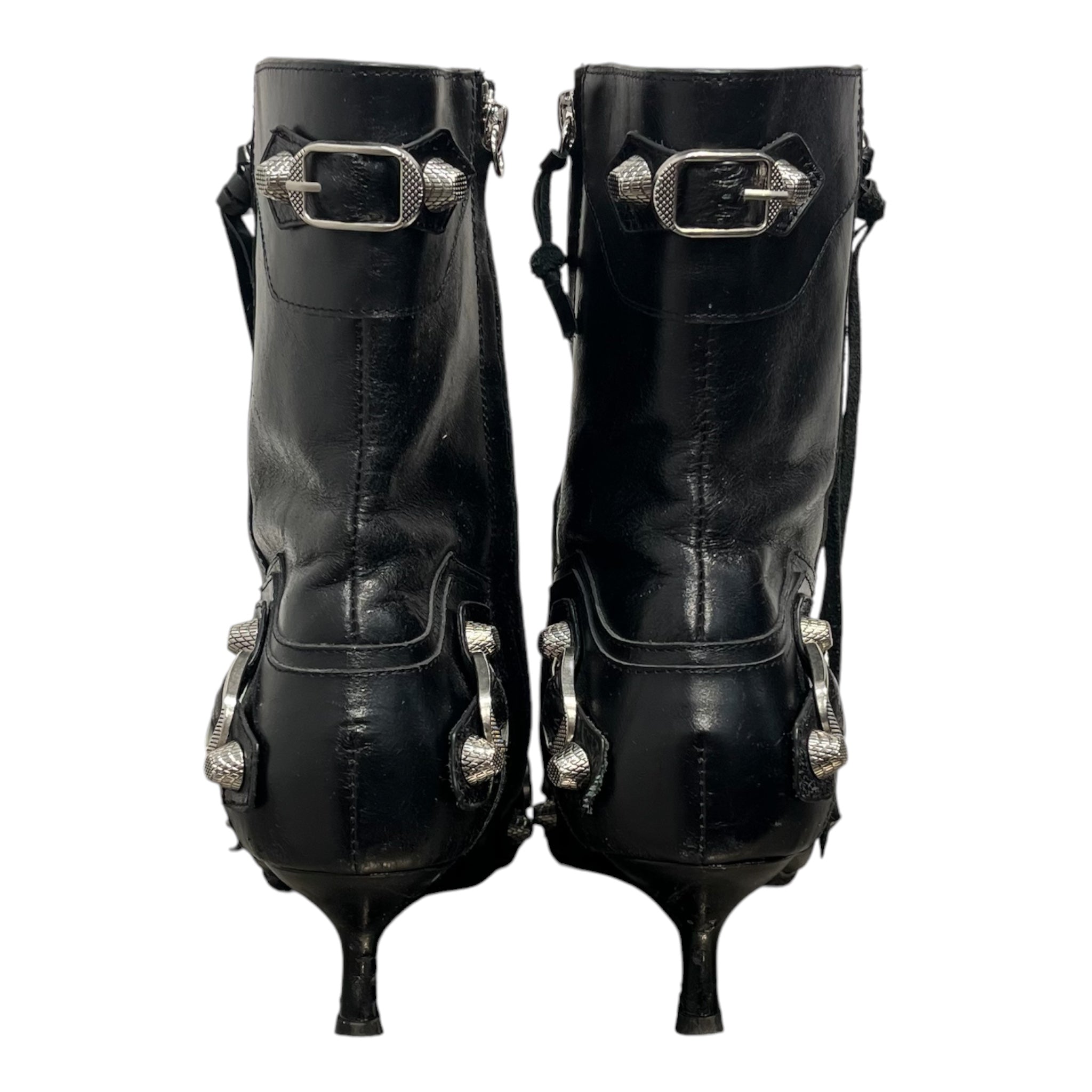 BALENCIAGA/Ankle Boots/EU 40/Leather/BLK/Agneau Arena Cagole 70mm view 3