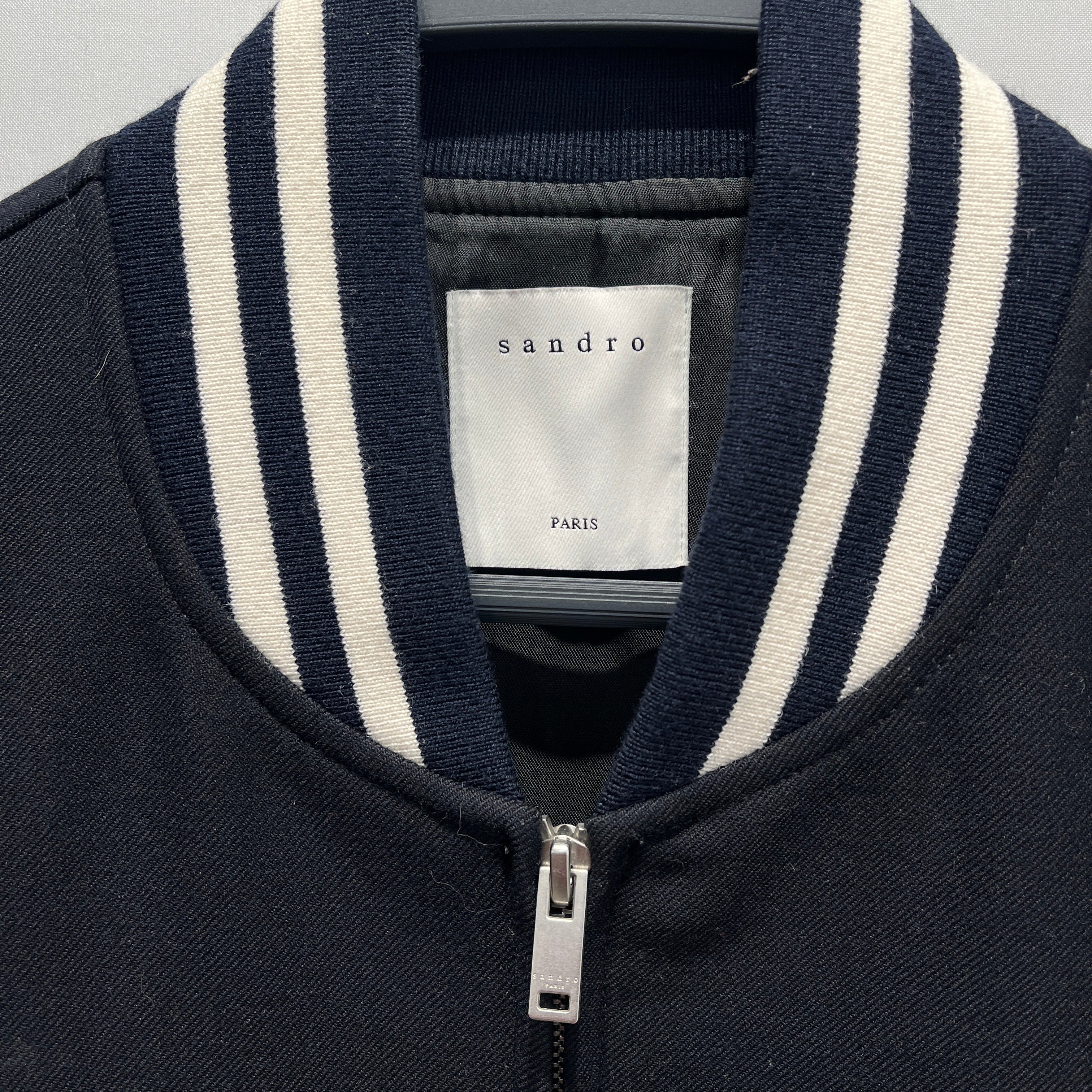 sandro/Blouson/M/Cotton/NVY/Stripe/VARSITY BOMBER/RED WHT STRIPES view 3