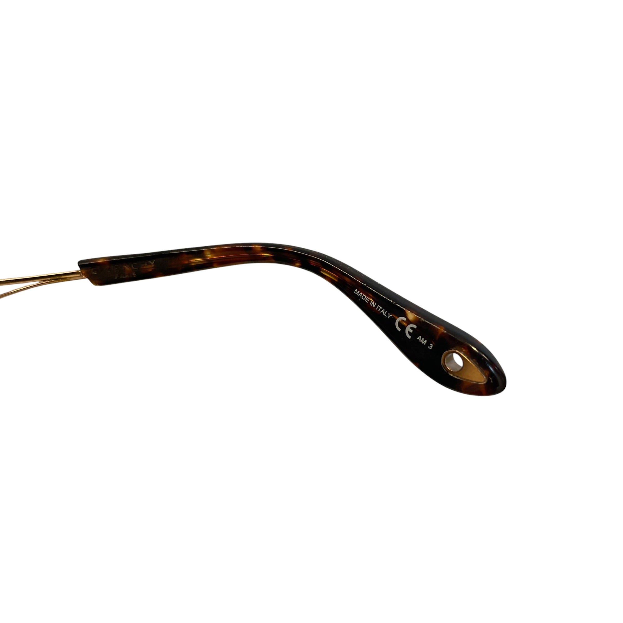 GIVENCHY/Sunglasses/Tortoiseshell Pattern/GLD/ROUND GREEN/BROW BAR view 4