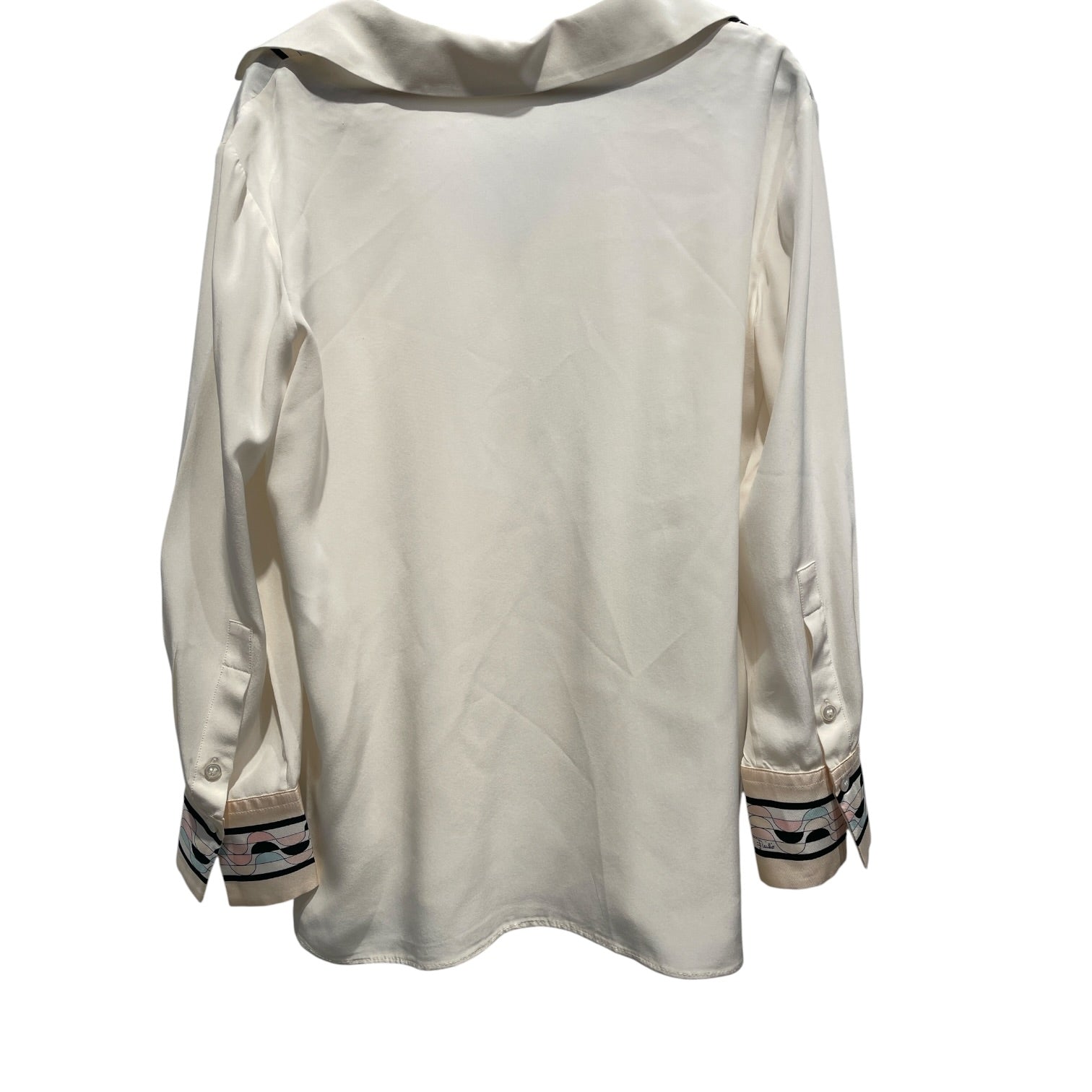 EMILIO PUCCI/Blouse/36/Silk/CRM/V neck B-CH-D-DK view 2