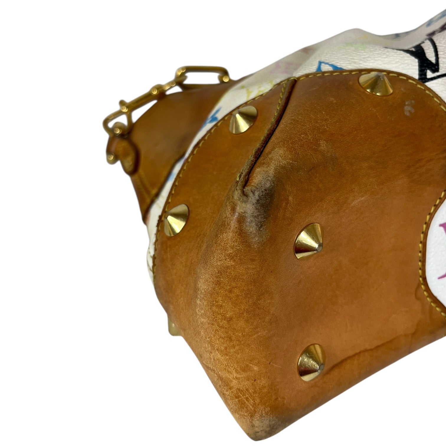 LOUIS VUITTON/Hand Bag/Monogram/Leather/WHT/MURAKAMI JUDY view 8