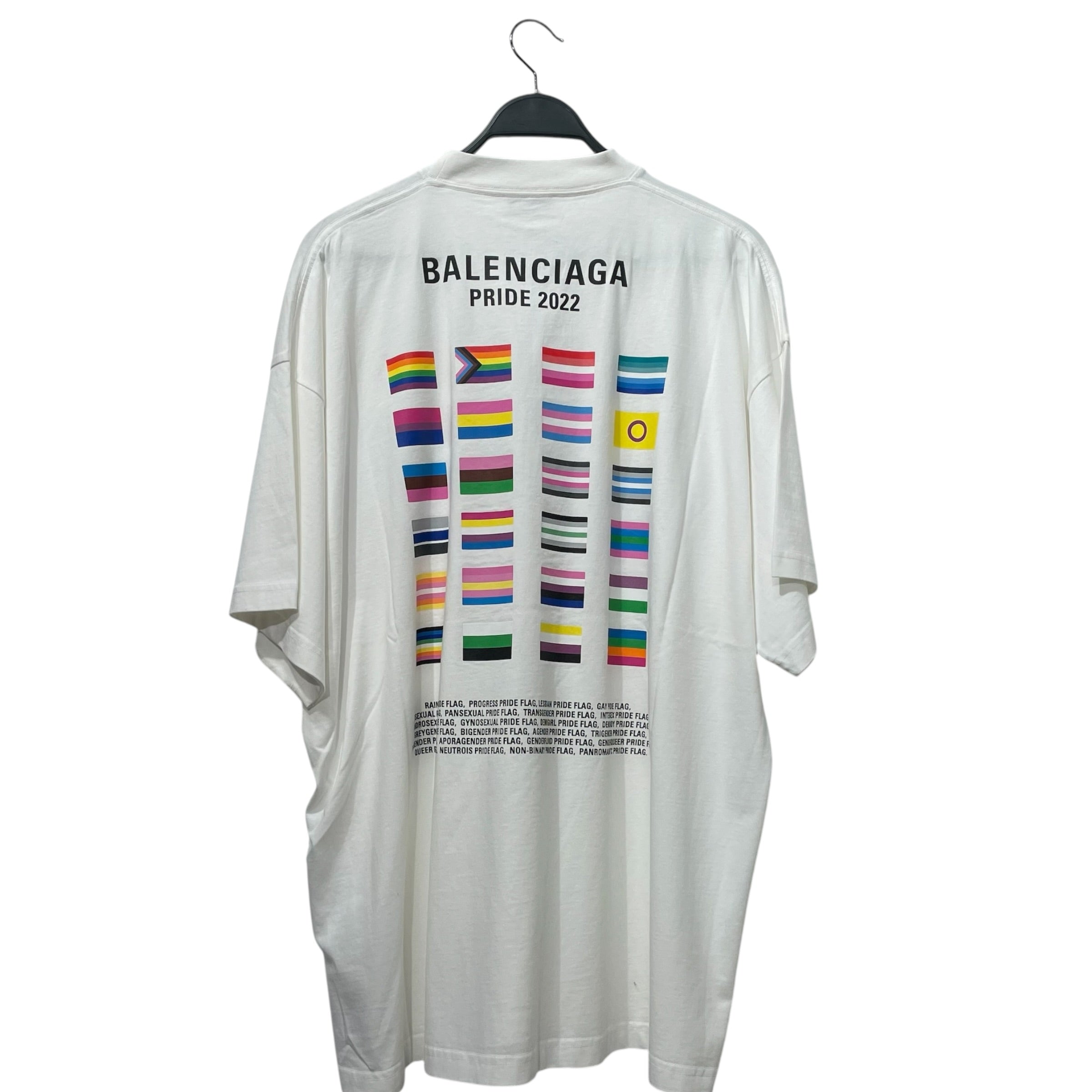 BALENCIAGA/T-Shirt/4/Cotton/WHT/boy girl view 2