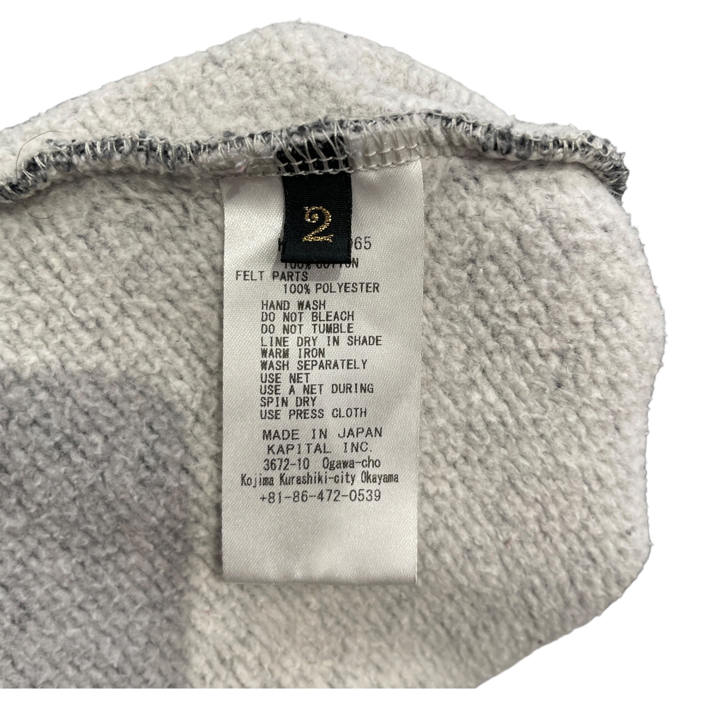 KAPITAL/Heavy Cardigan/2/Border/Cotton/GRY/HARD47BALL CARDIGAN view 4