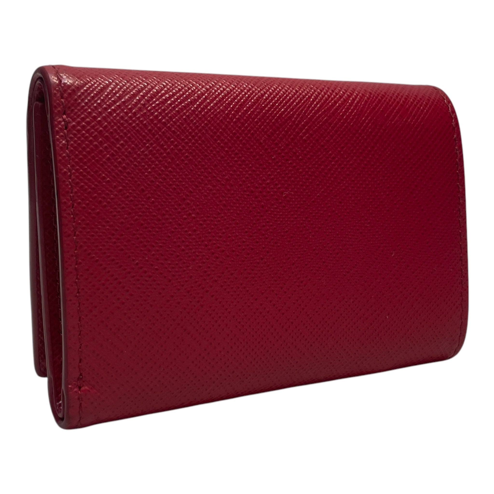 PRADA/Trifold Wallet/Leather/RED/ view 2