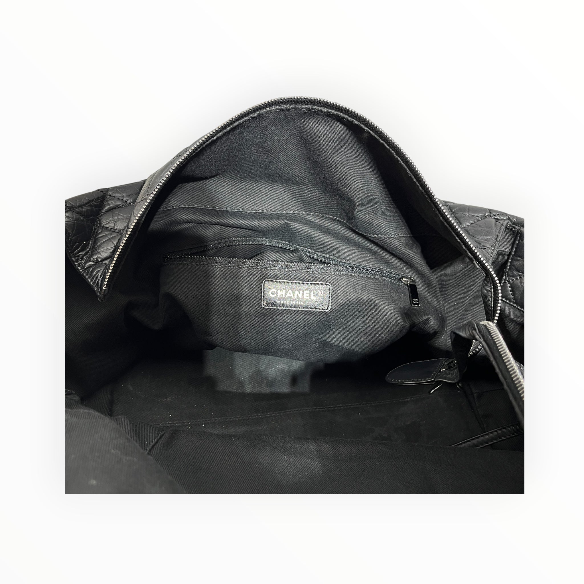 CHANEL/Hand Bag/Leather/BLK/LADY BRAID LONG TOTE view 4