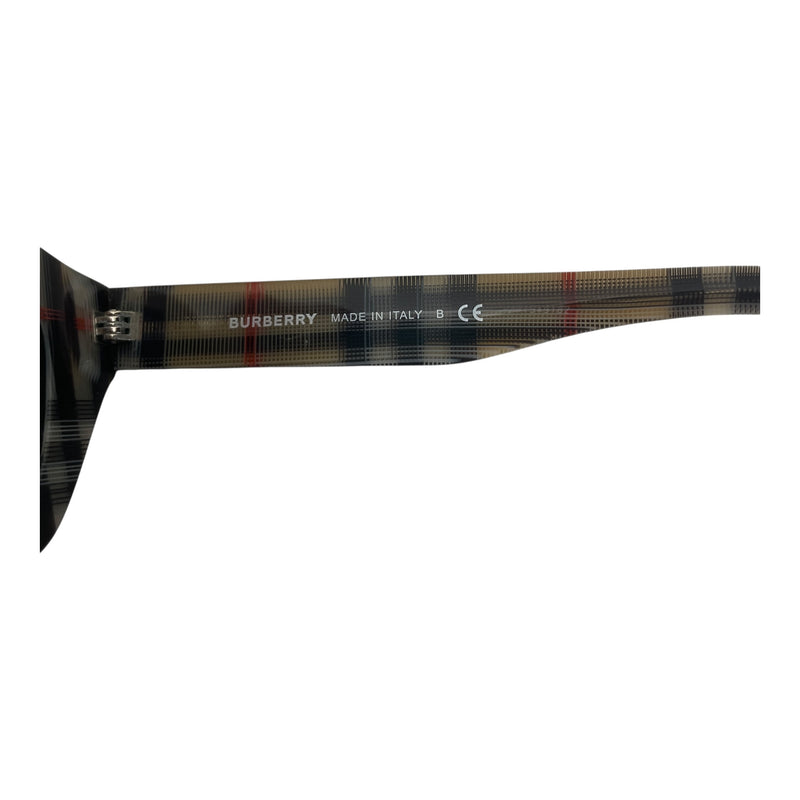 BURBERRY/Sunglasses/Plaid/Plastic/MLT/Oval/PLAID SCRATCHED LENSES