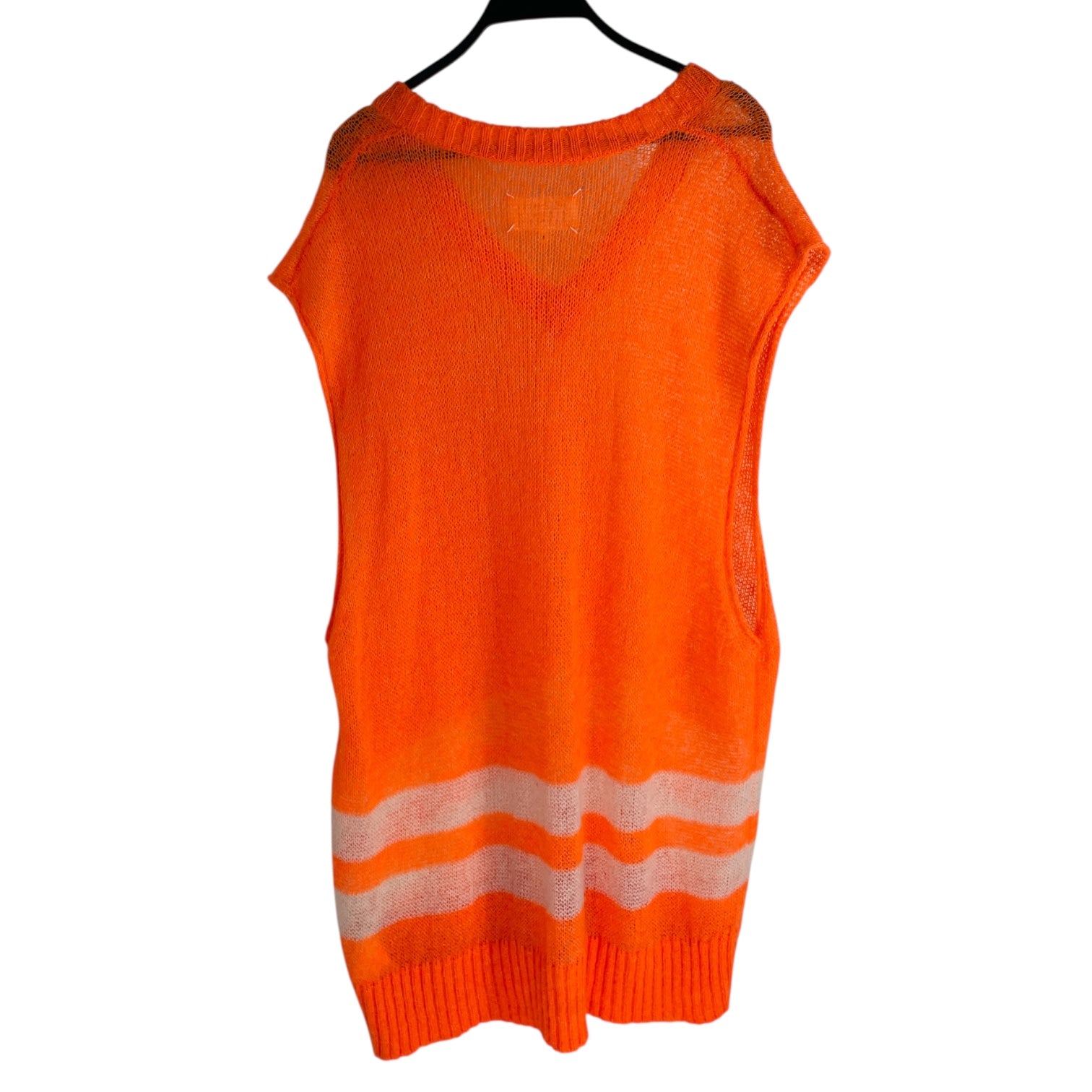 Maison Margiela/Knitted Vest/S/Stripe/Mohair/ORN/bright w white stripes view 2