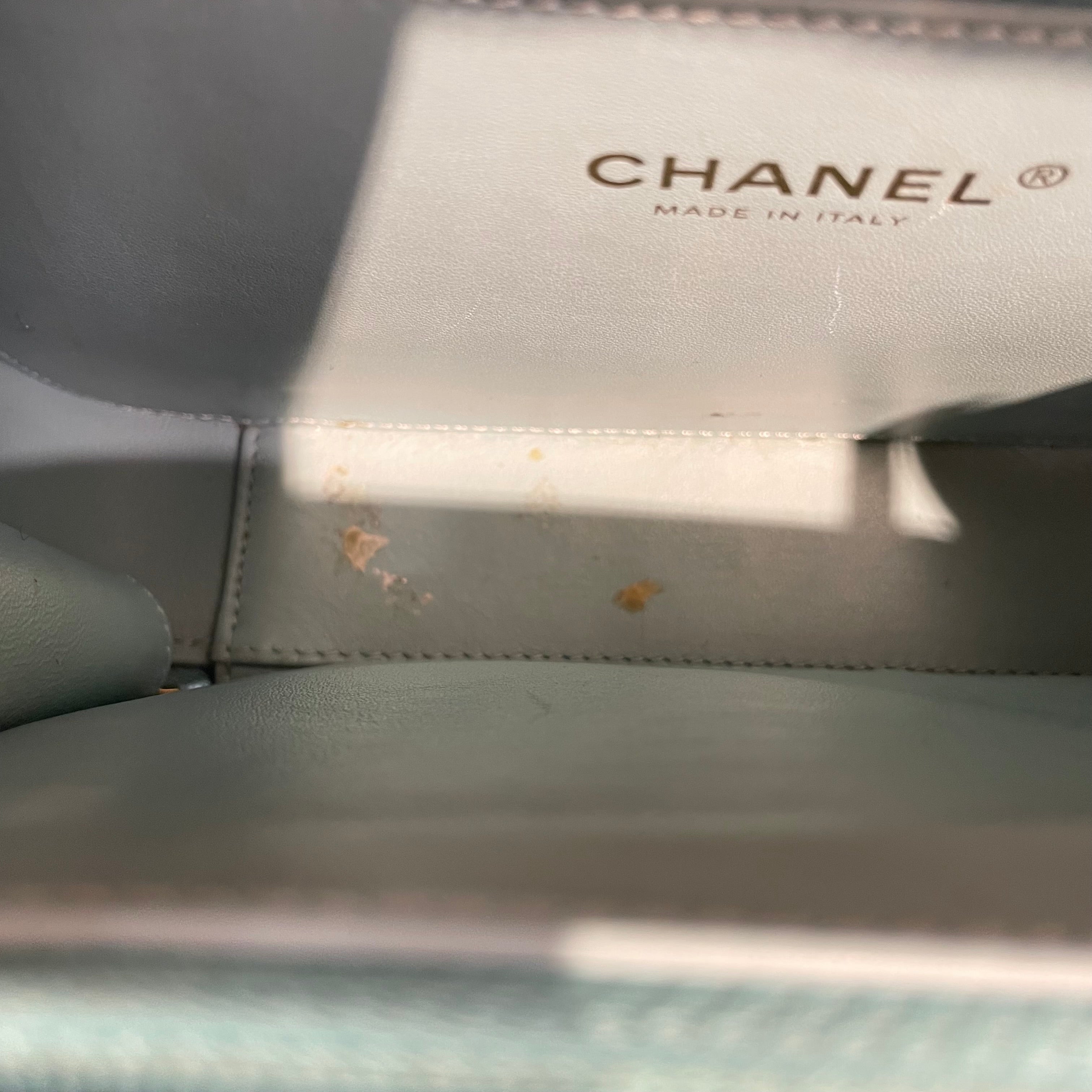 CHANEL/Cross Body Bag/BLU/VANITY CASE PALE BLUE view 12