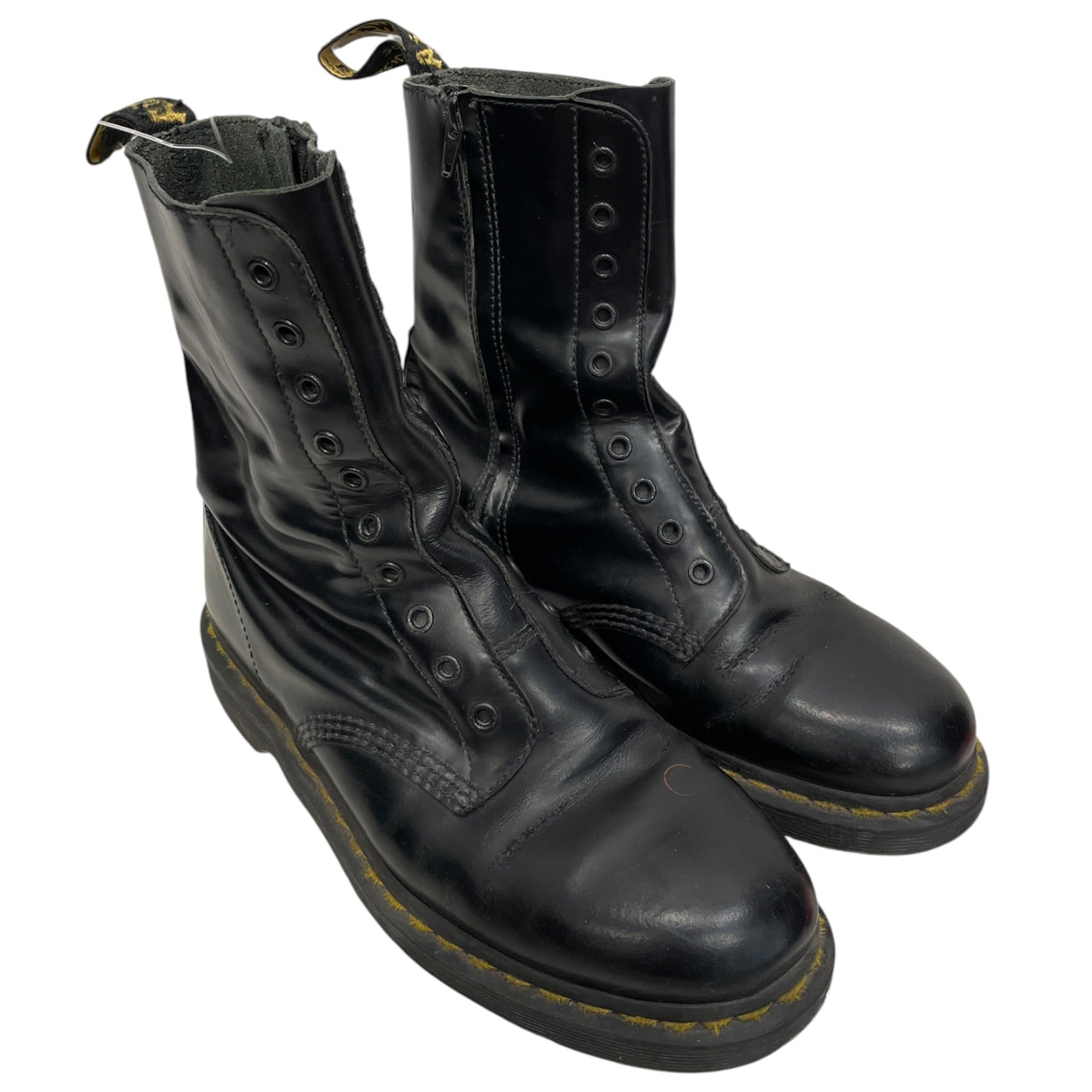 Dr.Martens/VETEMENTS/Boots/US 10/Leather/BLK/BORDER LINE ON HEELS view 1