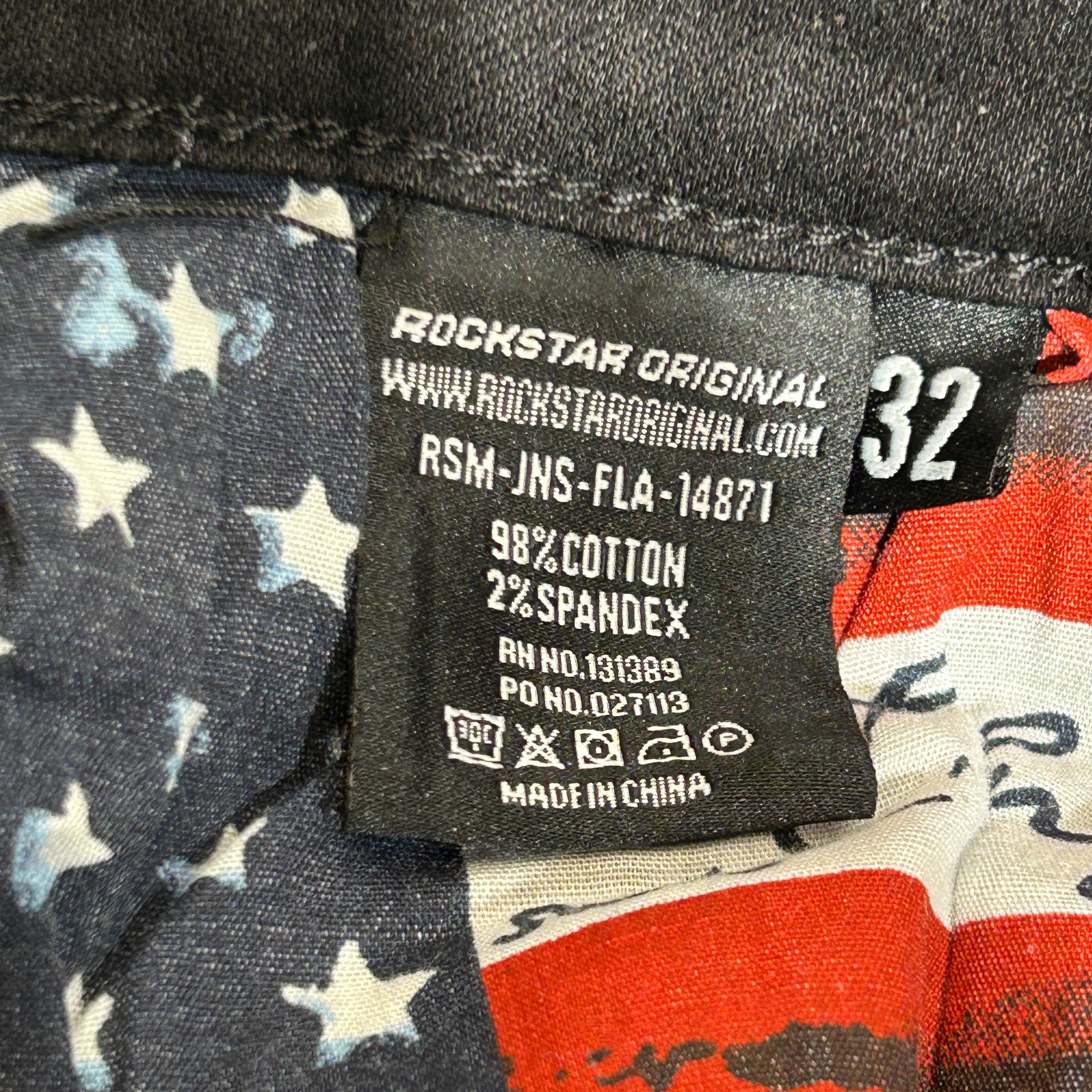 Rockstar Original /Straight Pants/32/Denim/BLK/RSM-14871 Blk jeans view 3