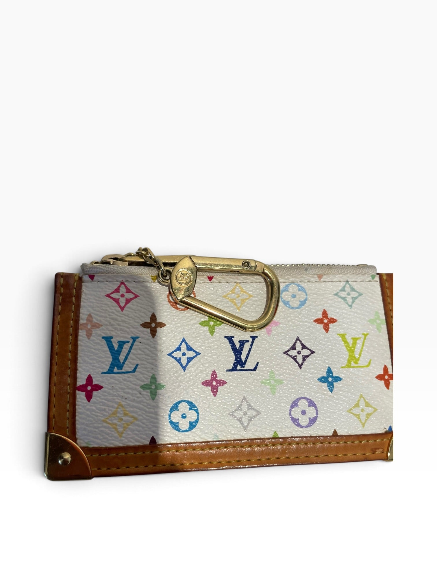 LOUIS VUITTON/Coin Wallet/Monogram/WHT/L's/pochette cles takashi murakami view 3