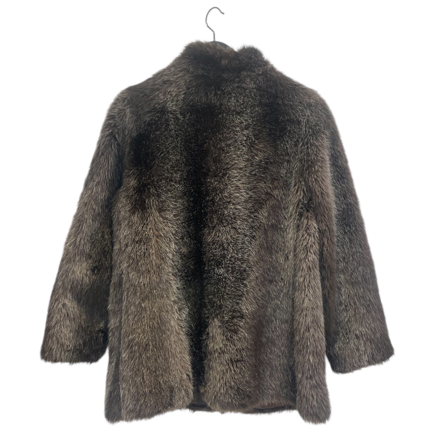 Vintage/Coat/Fur/BRW/brown bur no button view 2