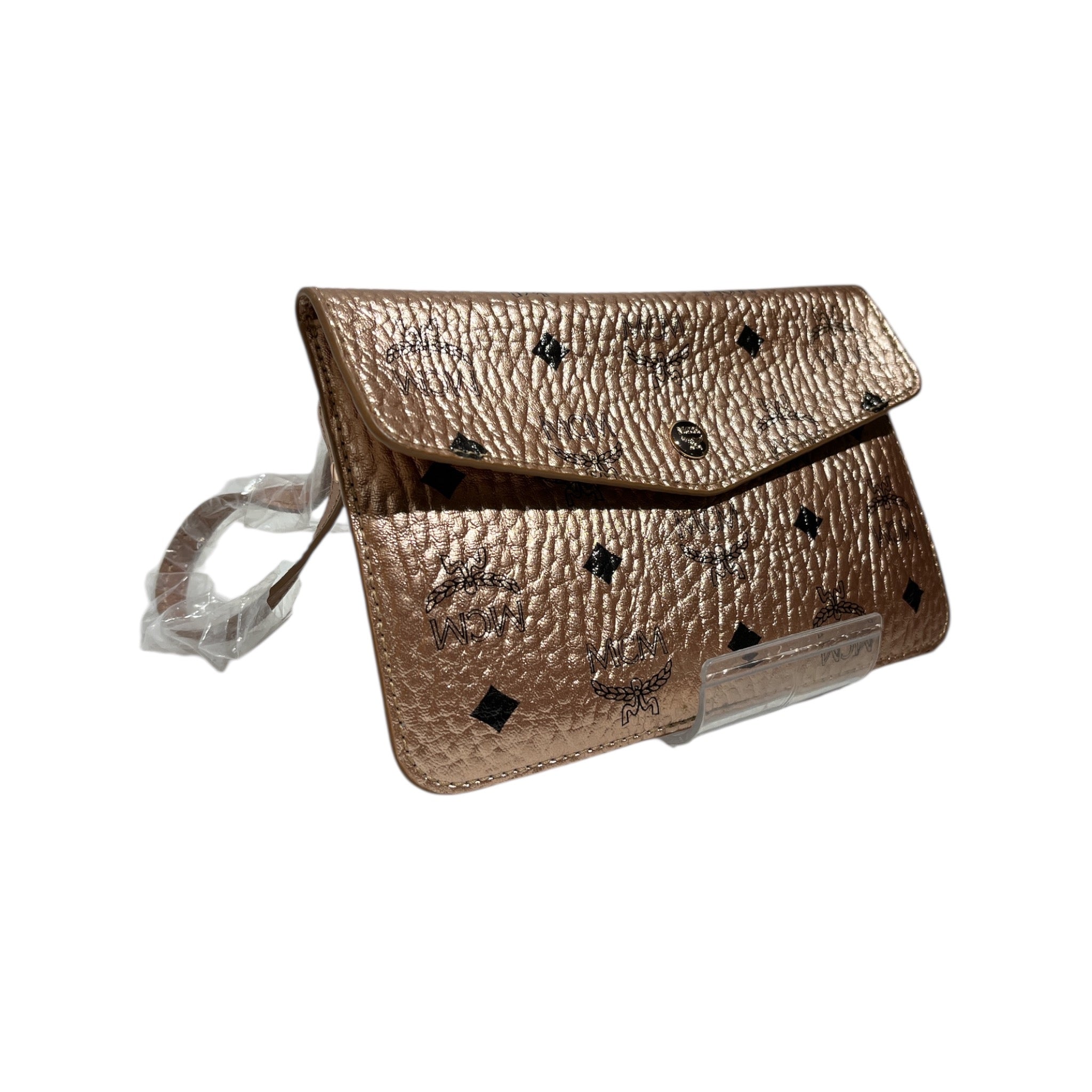 MCM/Clutch Bag/Monogram/Leather/PNK/ROSE GOLD view 3