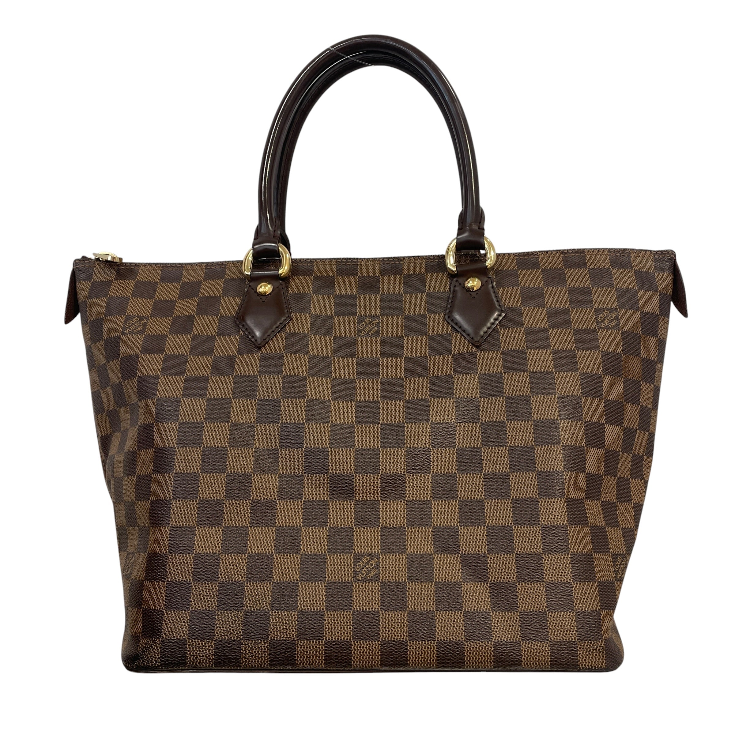 LOUIS VUITTON/Hand Bag/Border/Leather/BRW/Damier Ebene view 2