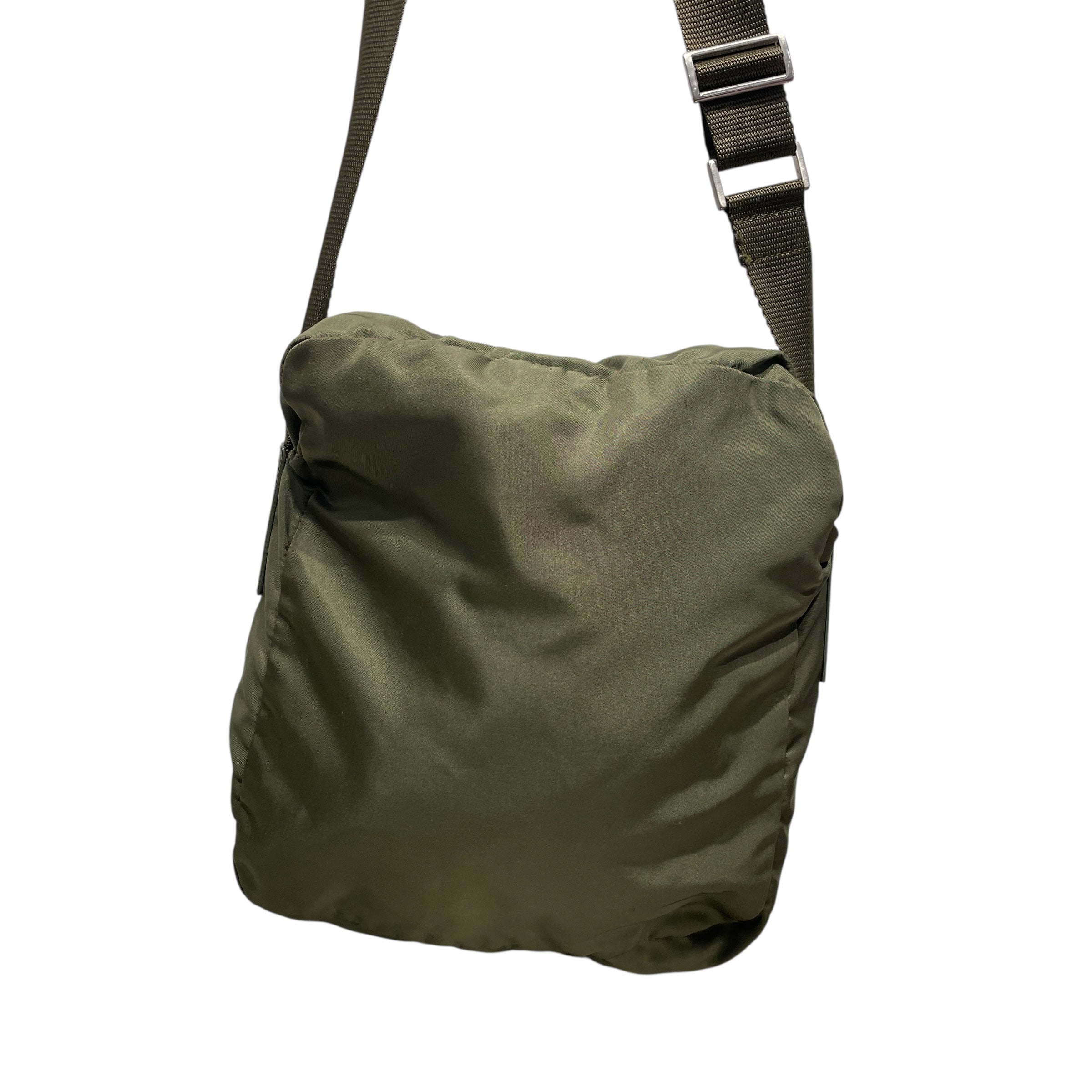 PRADA/Cross Body Bag/OS/Nylon/GRN/SAFFIANO view 2