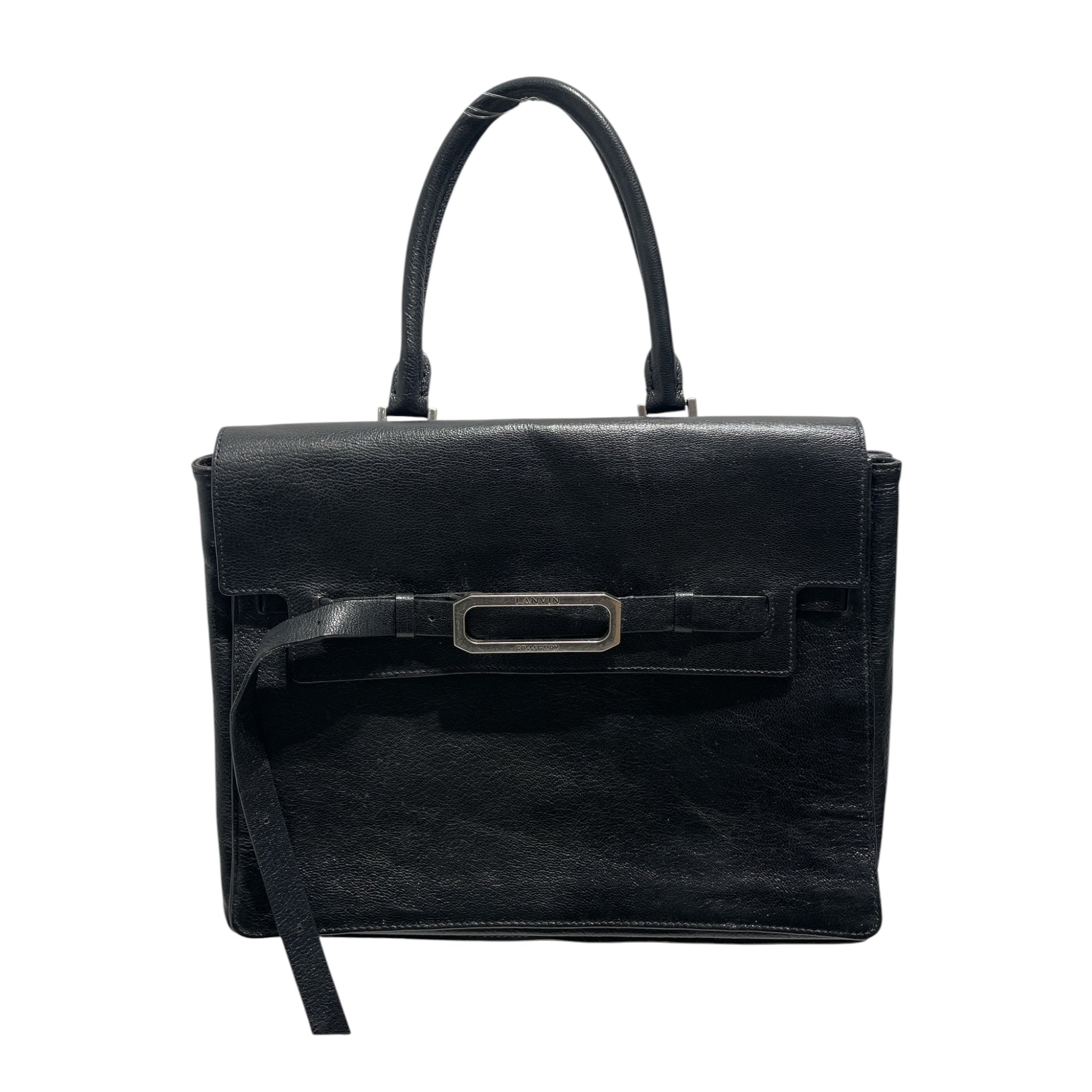 LANVIN COLLECTION/Hand Bag/Leather/BLK/
