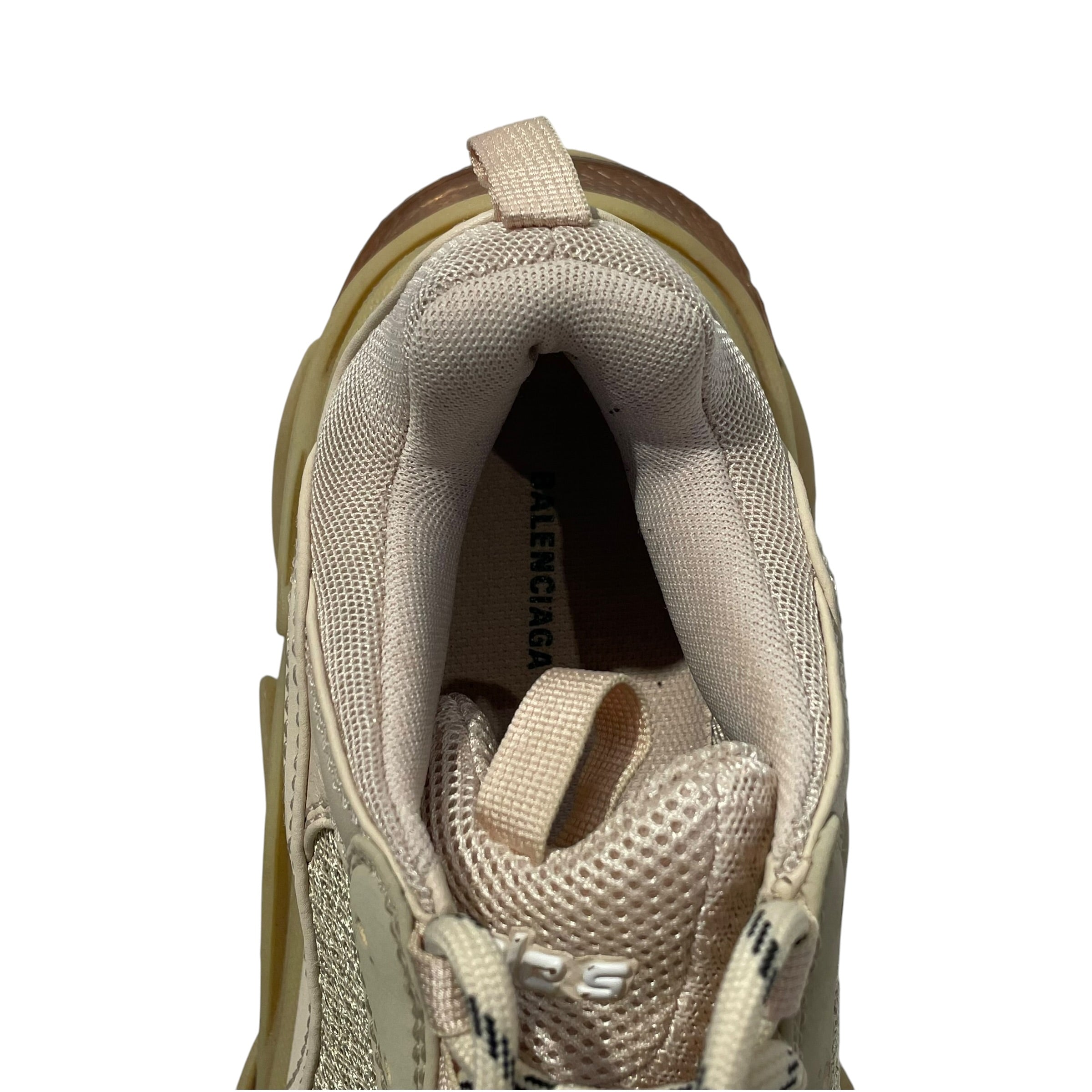BALENCIAGA/Low-Sneakers/US 8/Nylon/CRM/544351 triples women view 4