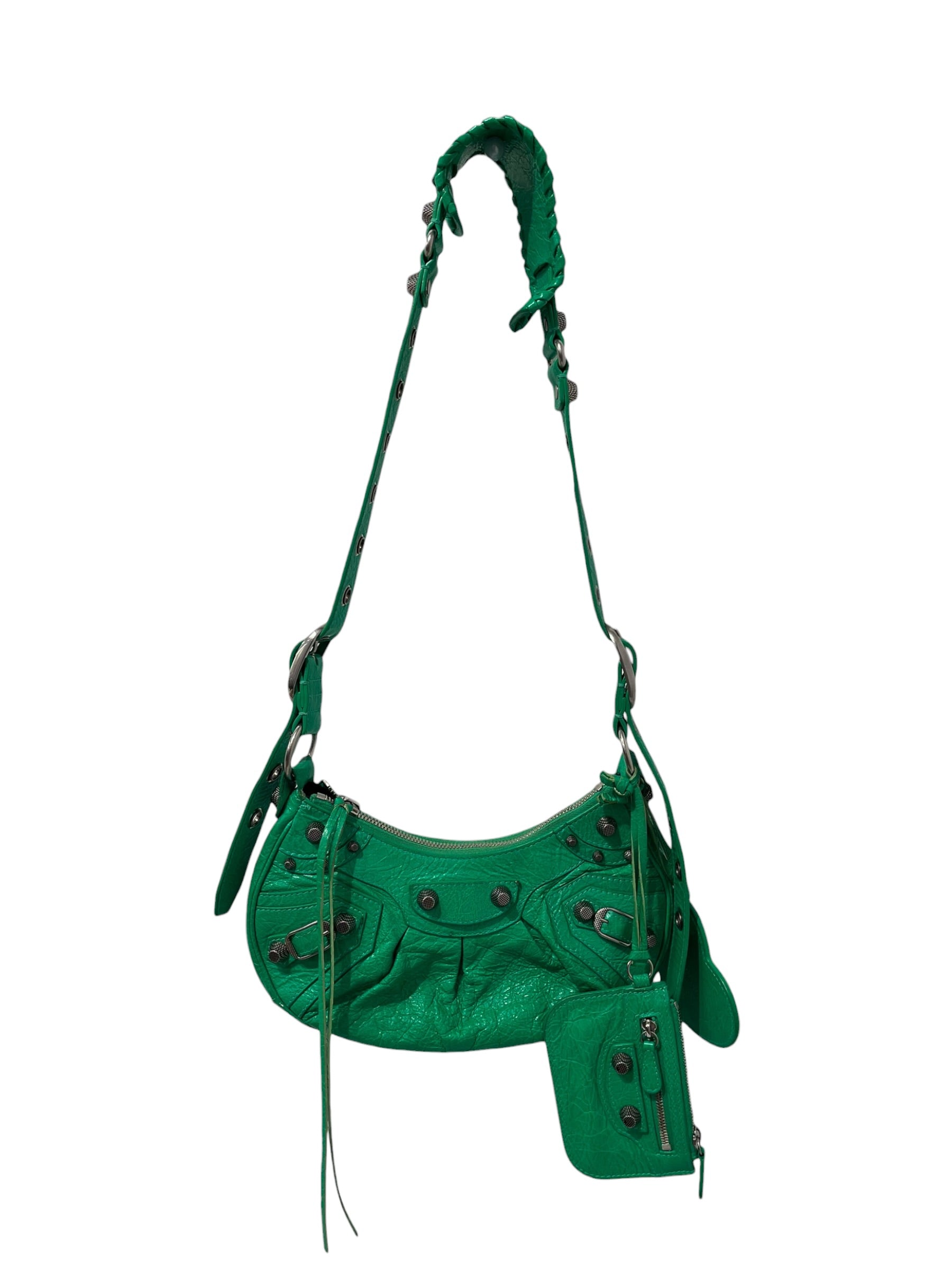 BALENCIAGA/Bag/Leather/GRN/GREEN CAGOLE BAG view 1