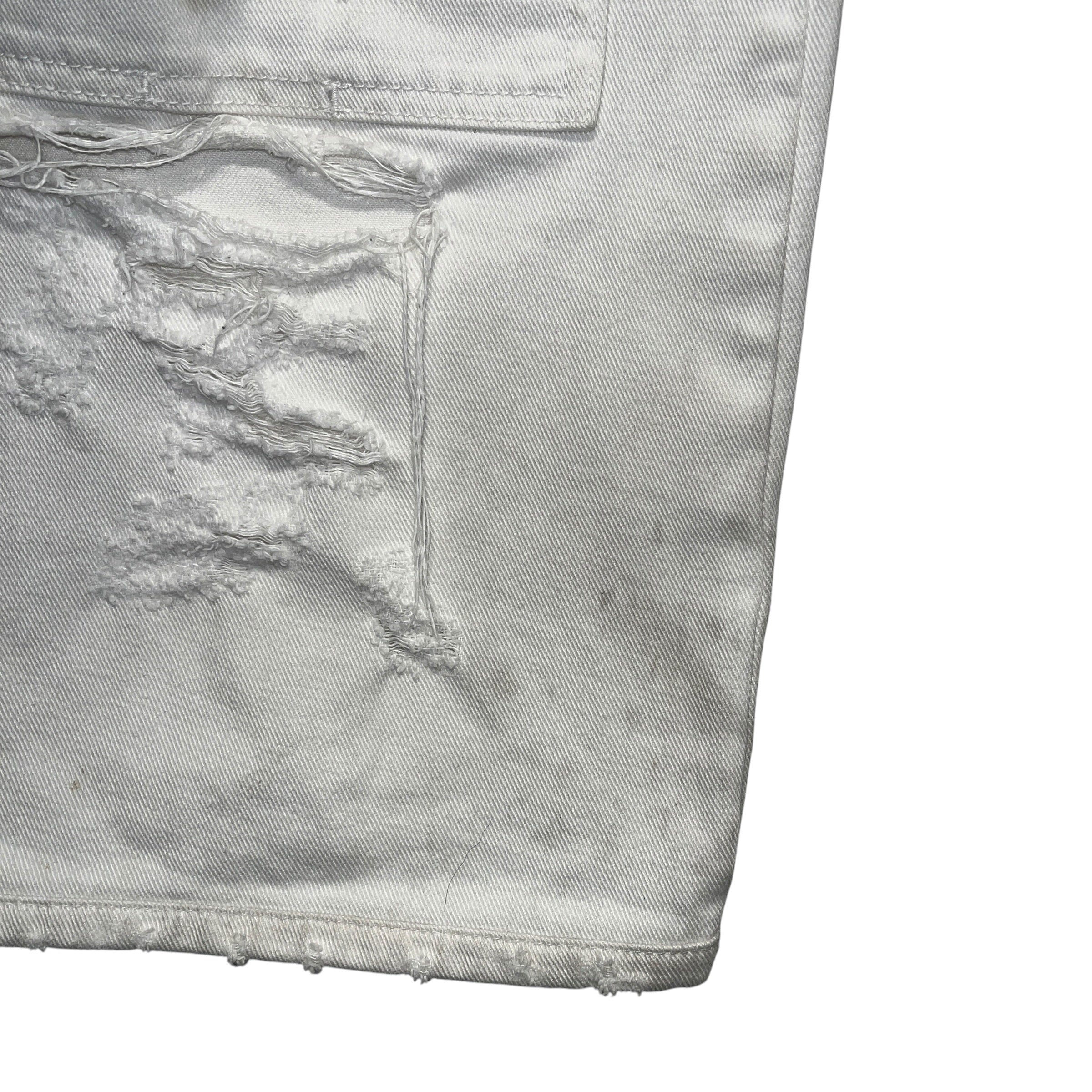 HERON PRESTON/Pants/34/Denim/WHT/Distressed/Distressed Dbl-Knee Carpenter view 9
