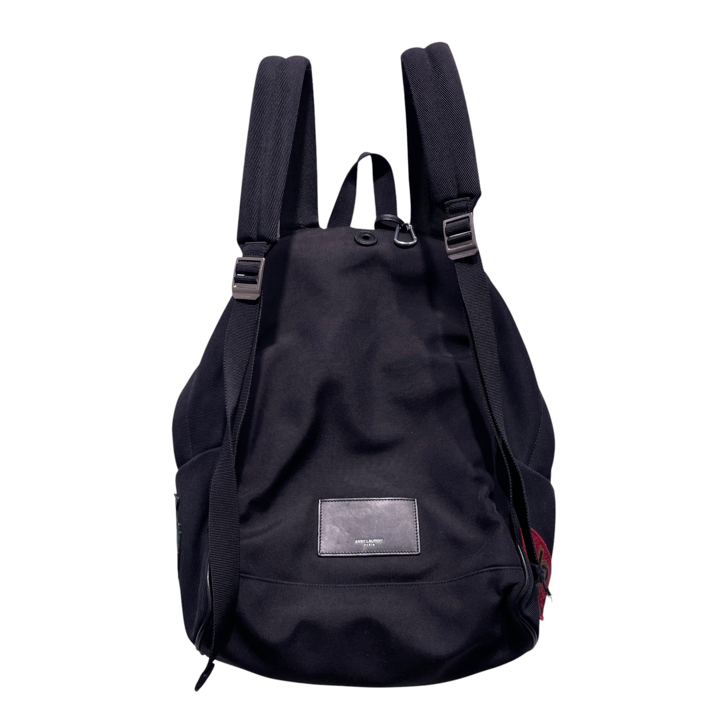 YVES SAINT LAURENT/Backpack/Cotton/BLK/YSL PATCH WORK BACKPACK view 2