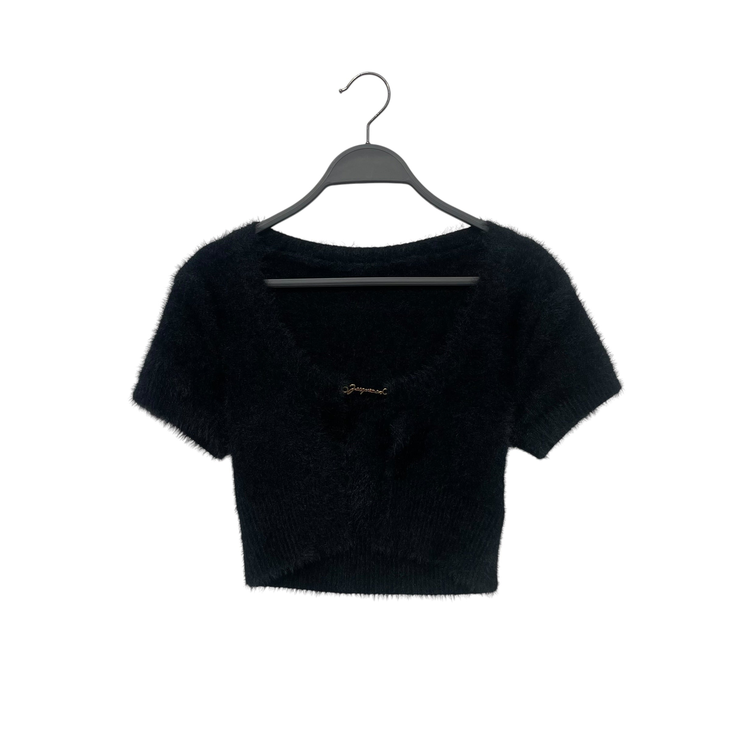 JACQUEMUS/Cardigan/34/Wool/BLK/ view 1