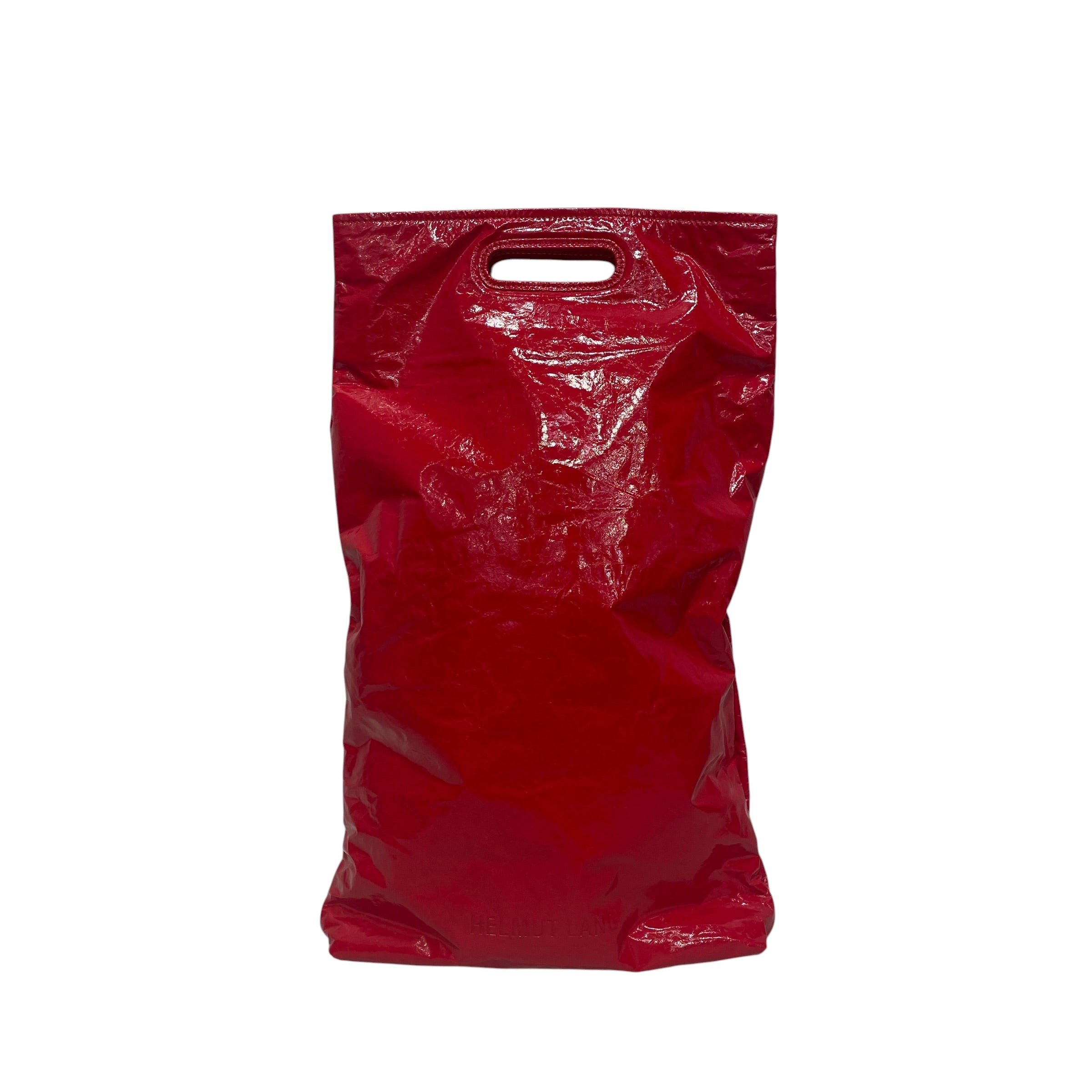 Helmut Lang/Hand Bag/Lambskin/RED/PATENT LAMBSKIN PAPERY FINISH view 1