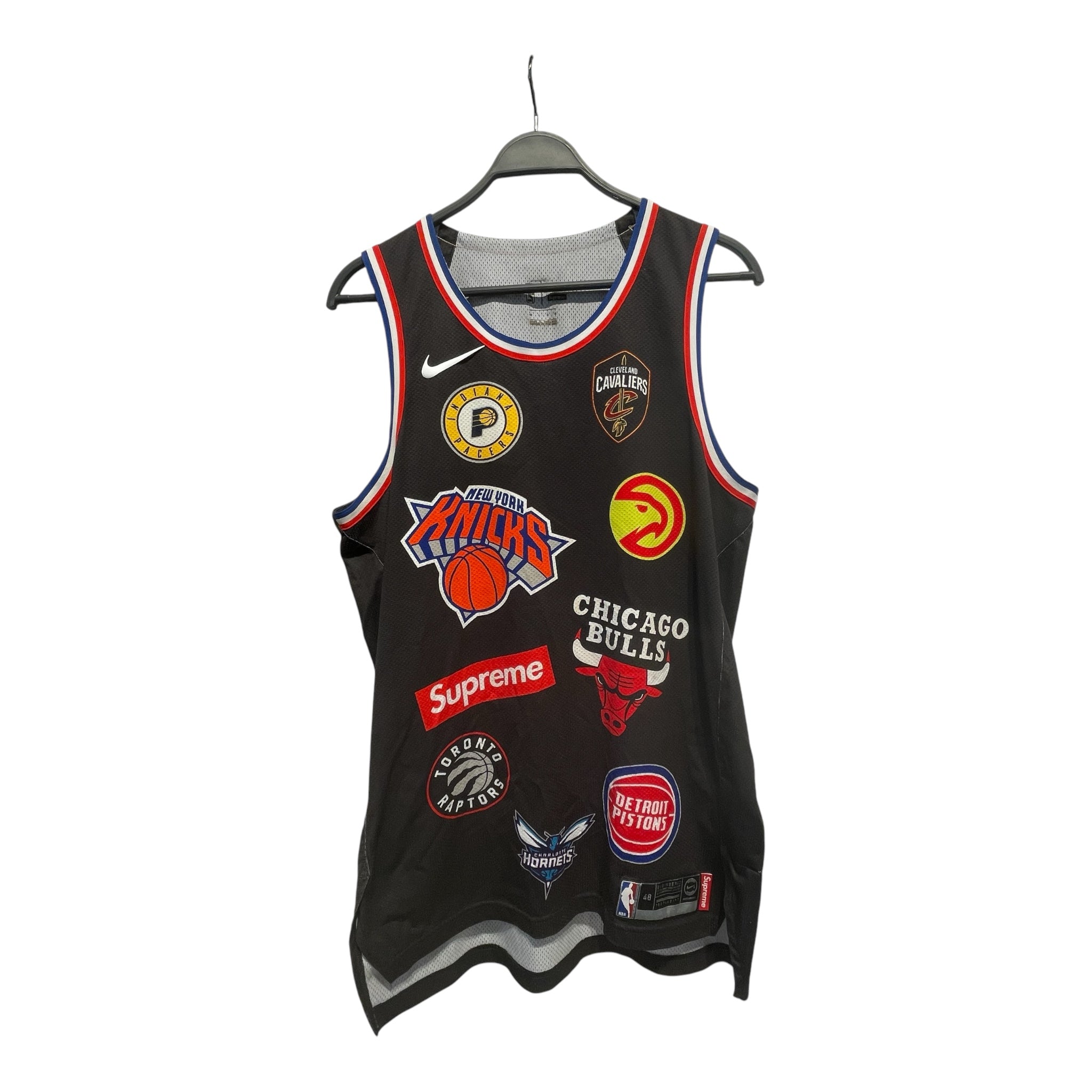 NIKE/Tank Top/L/Polyester/BLK/SUPREME/CB/NY/HORNETS view 1