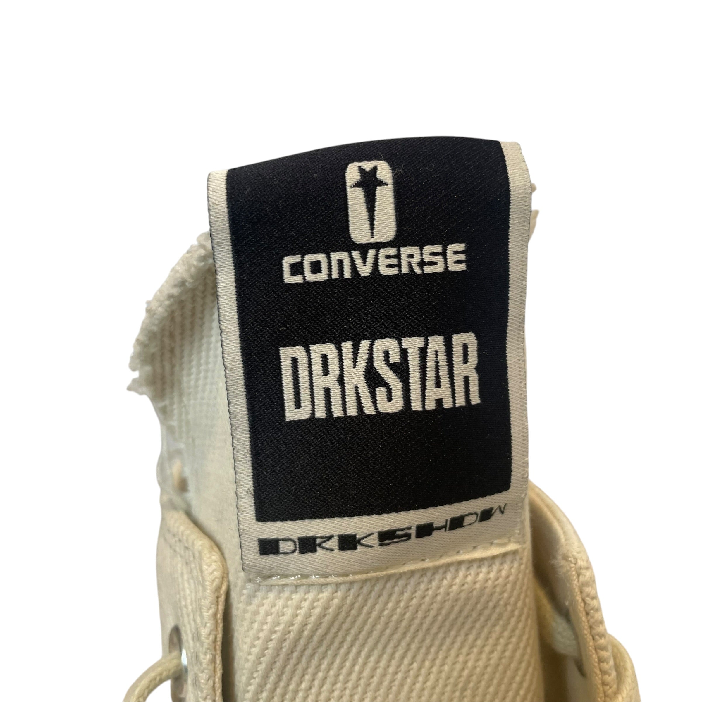 CONVERSE/Rick Owens/Hi-Sneakers/US 9.5/Cotton/WHT/rick/cnverse akl star view 4