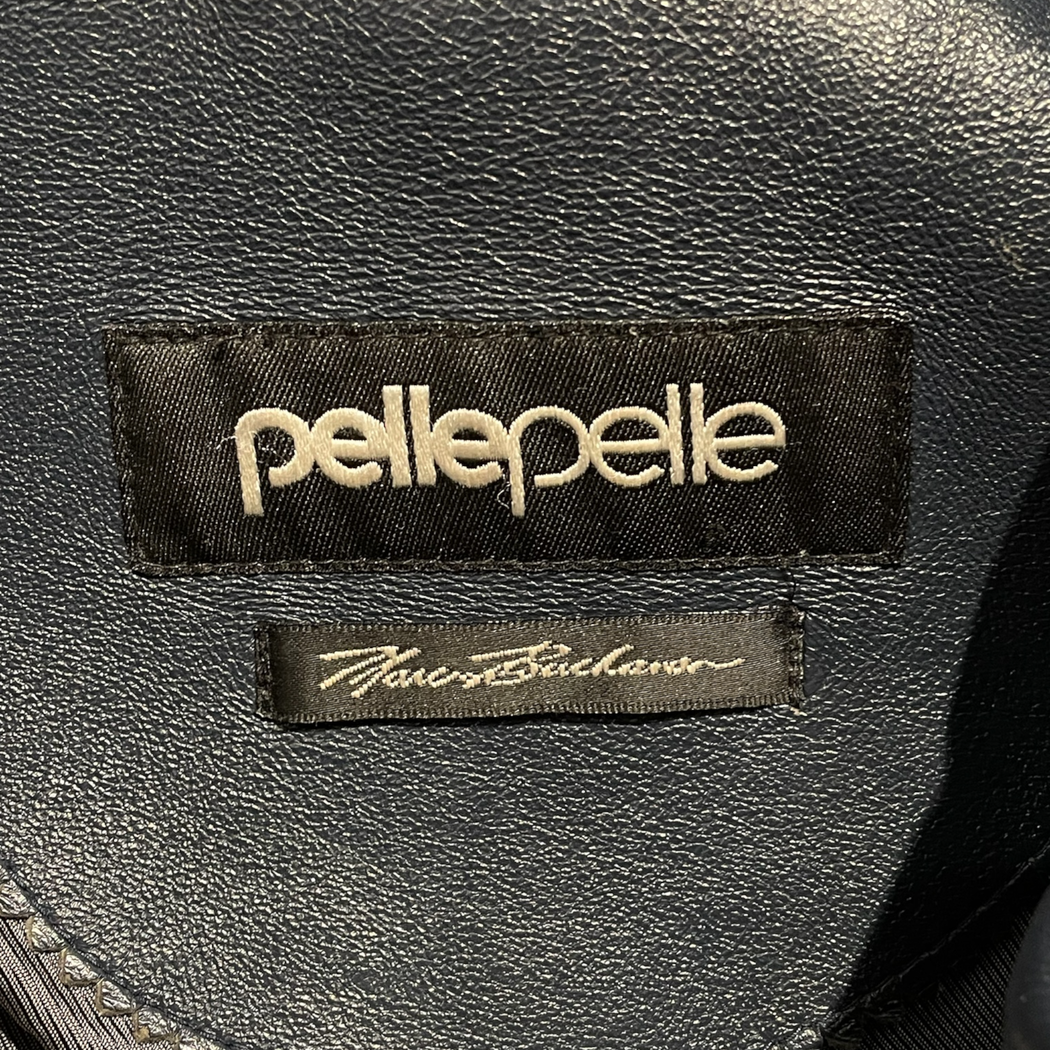 Pelle Pelle/Leather Jkt/46/Leather/NVY/PERFORATED DOUBLE P view 3