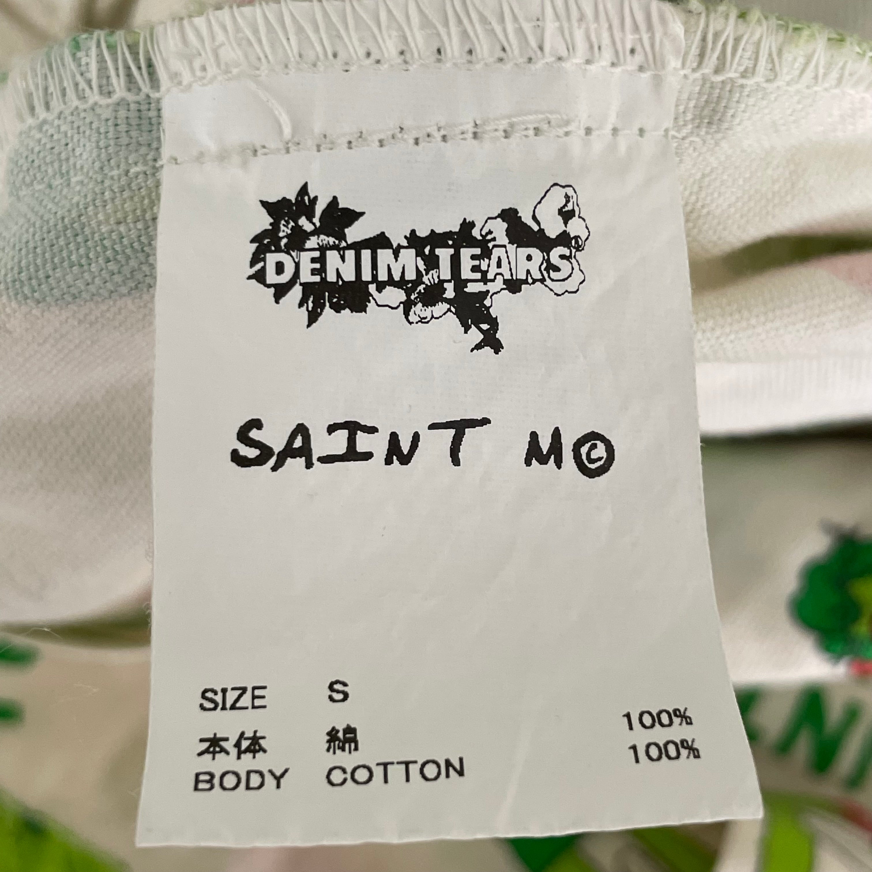 SAINT TEARS/Jacket/S/Cotton/WHT/All Over Print/pattern print shirt jckt view 6
