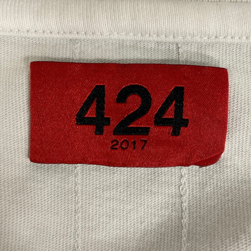 424(FourTwoFour)/T-Shirt/L/Cotton/WHT/ view 3