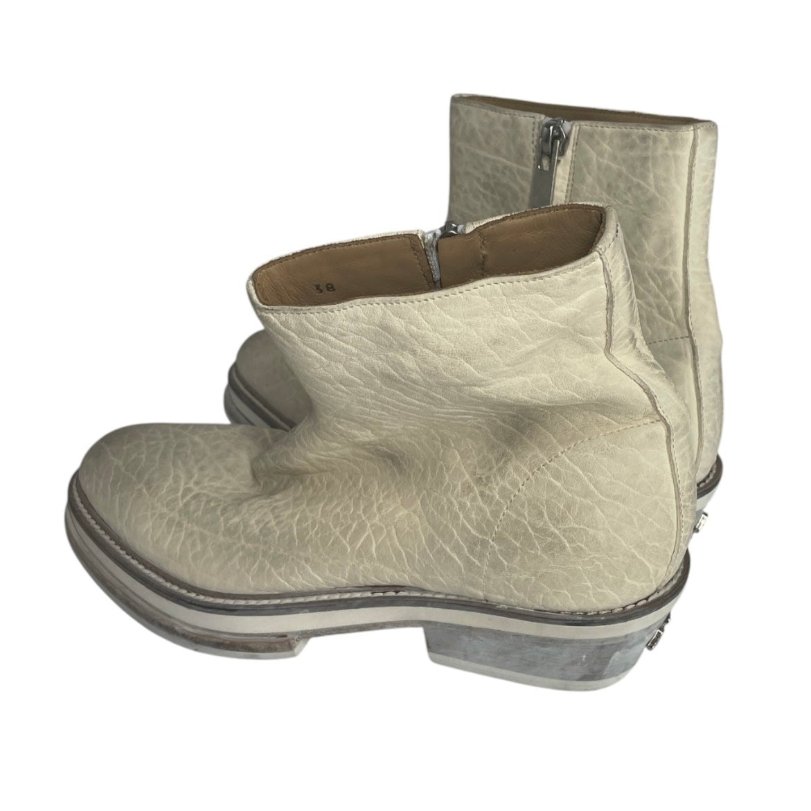 424(FourTwoFour)/Boots/EU 38/Leather/CRM/cuban cowboy calfskin boots view 2