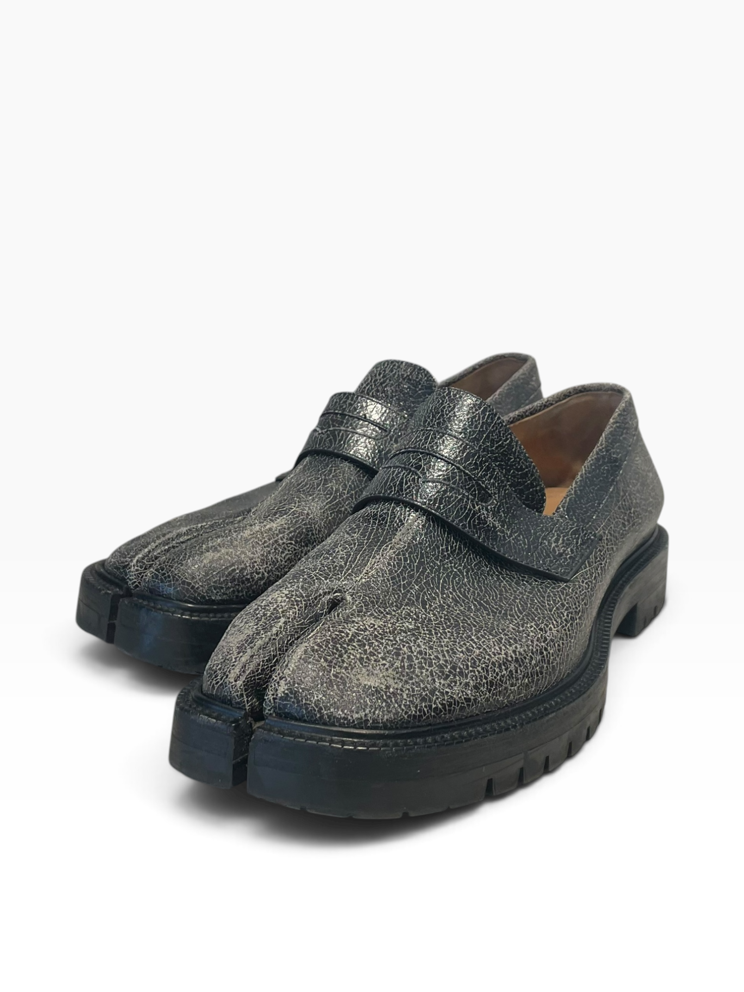 Maison Margiela/Loafers/EU 45/Leather/BLK/ view 1