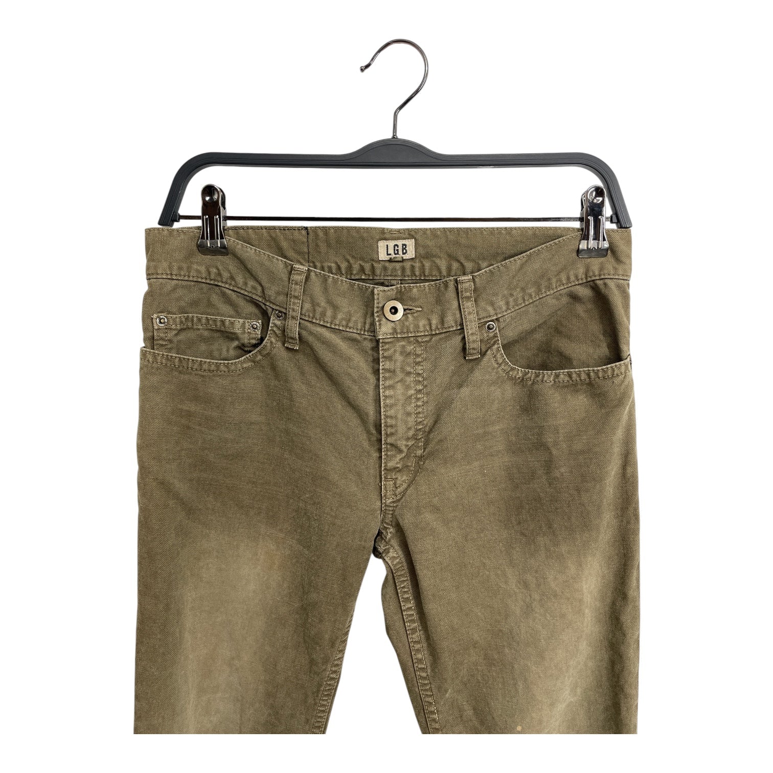 LE GRAND BLEU/Skinny Pants/26/Cotton/KHK/CAPRI PANTS view 3