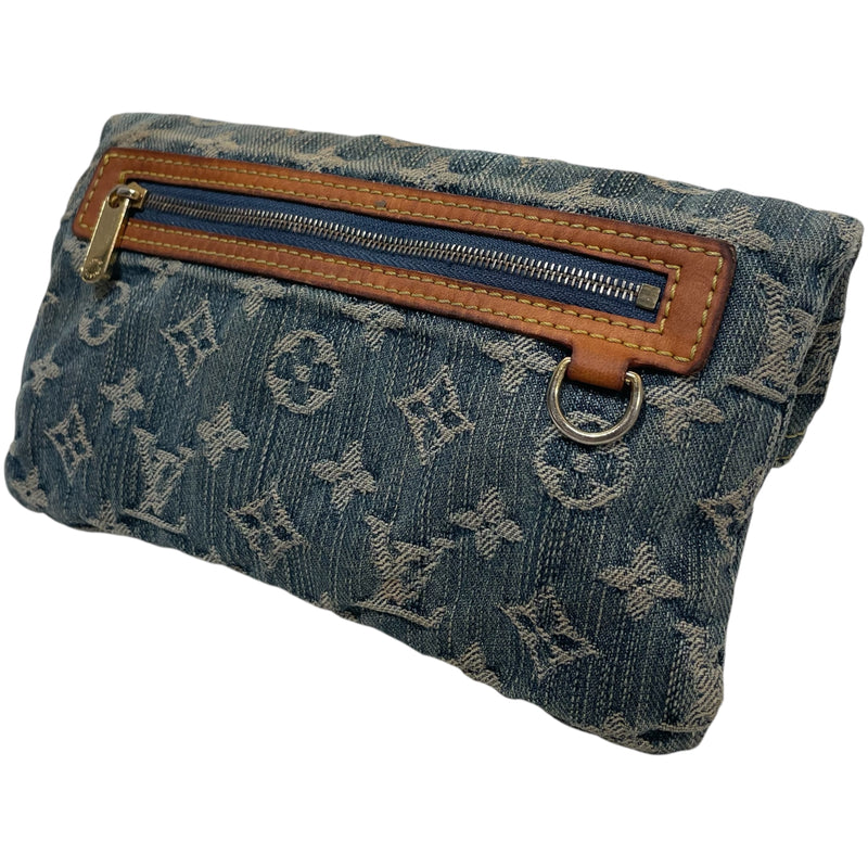 LOUIS VUITTON/Clutch Bag/Monogram/Denim/BLU/lv denim clutch bag
