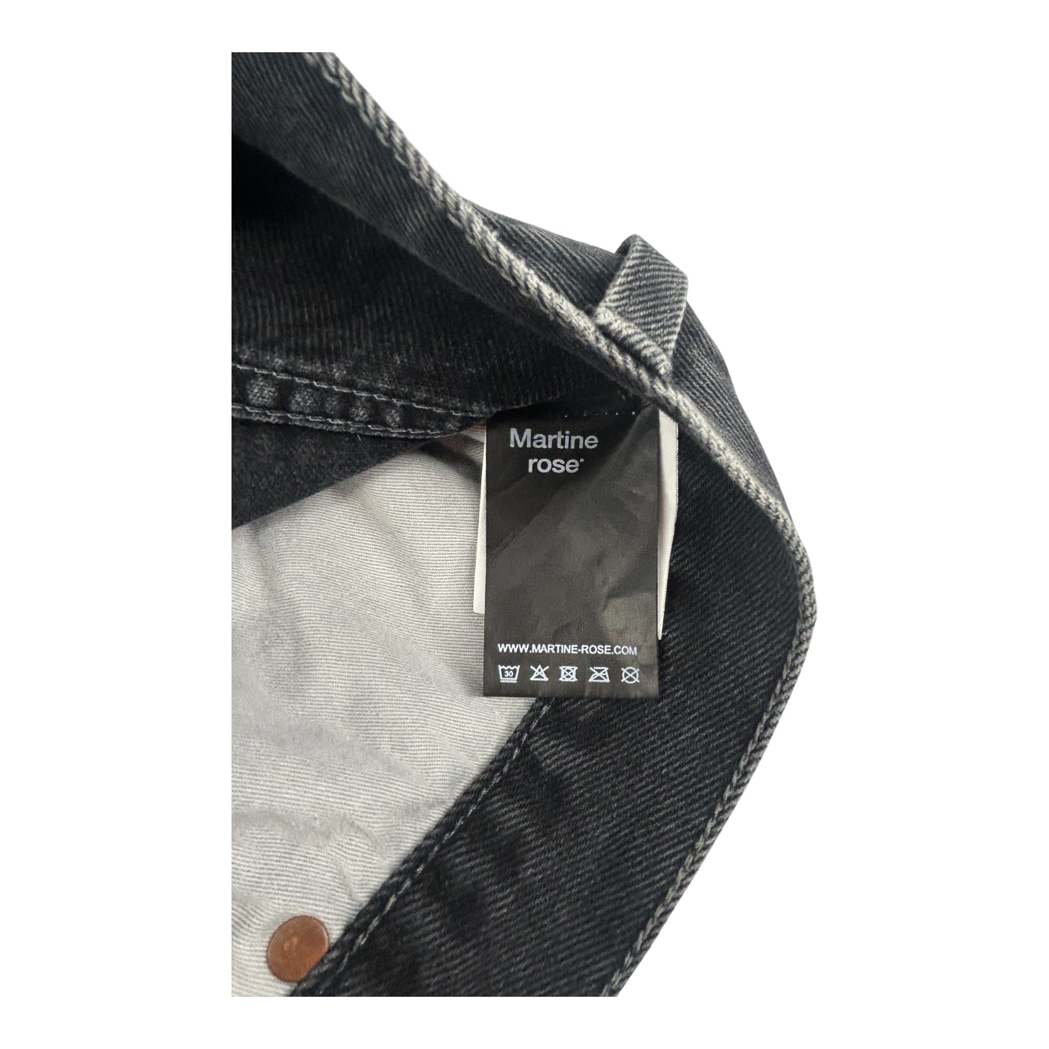 MARTINE ROSE/Shorts/M/Denim/GRY/All Over Print/DUCKTAPE DESIGN ALL OVER view 3