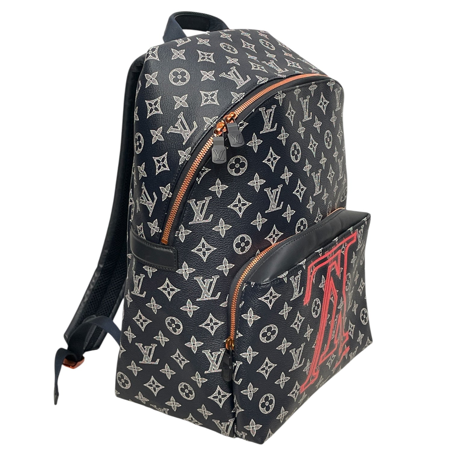 LOUIS VUITTON/Backpack/Monogram/Leather/NVY/UPSIDE DOWN RED NEON LOGO view 2