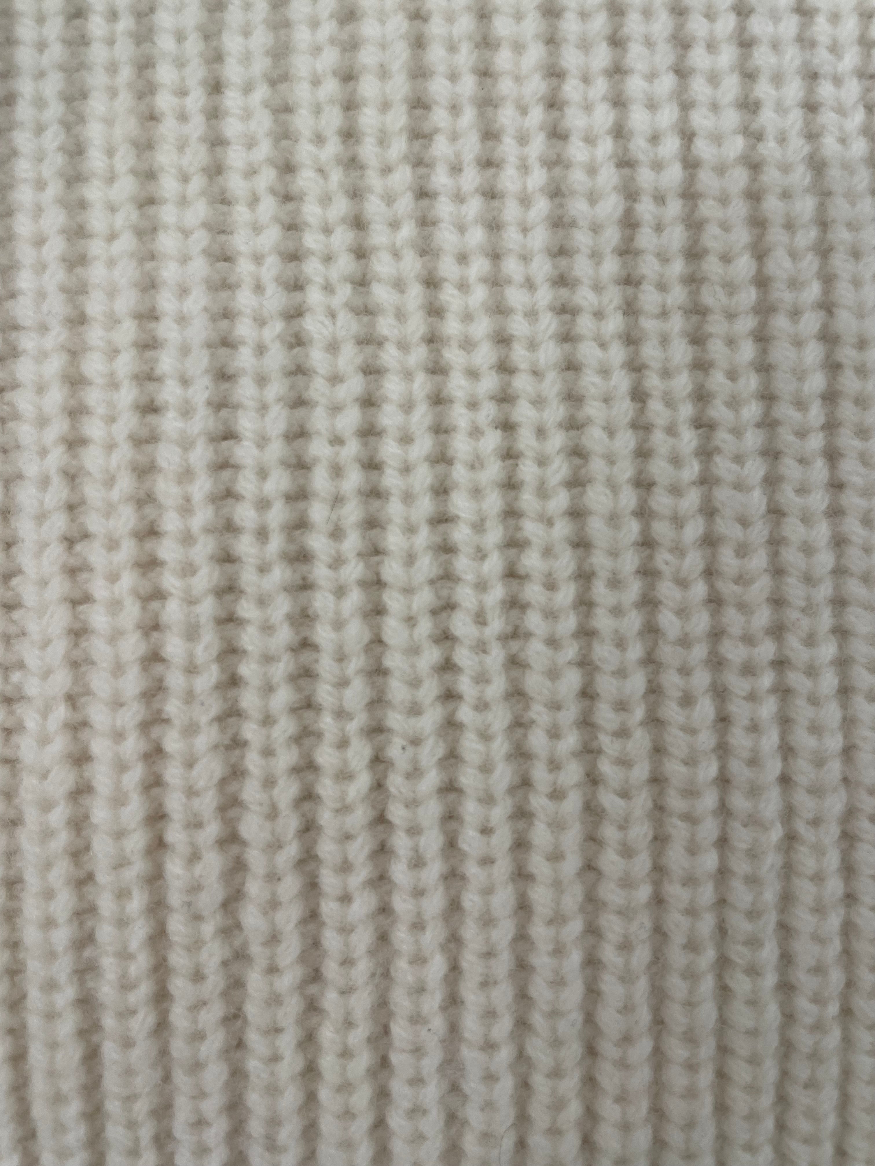 Sacai/Sweater/3/Wool/CRM/Layered/ONE SIDED SCARF KNIT SWEATER view 5