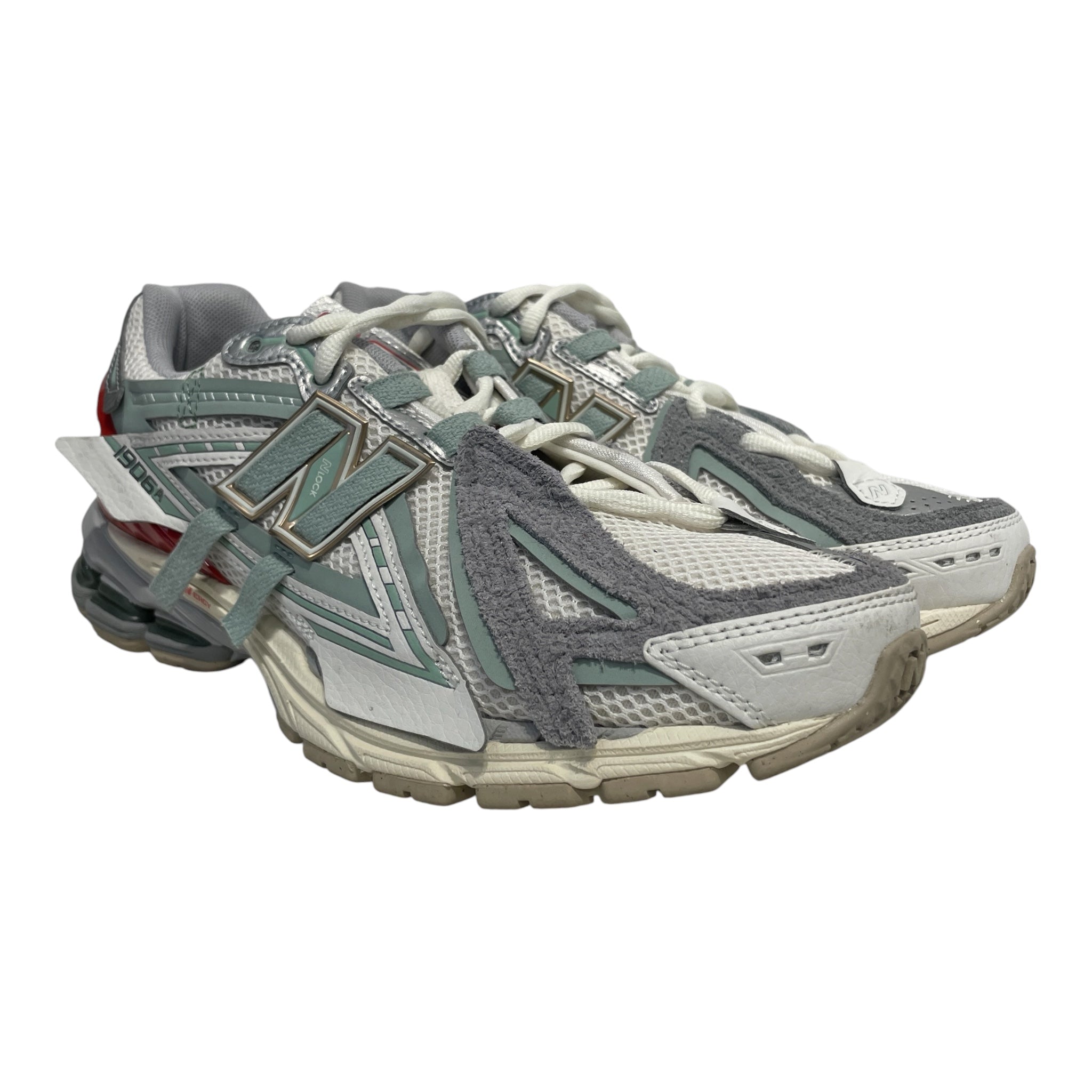 NEW BALANCE/Low-Sneakers/EU 6.5/Leather/WHT/1906 Sea Salt Lone Star Grey view 1