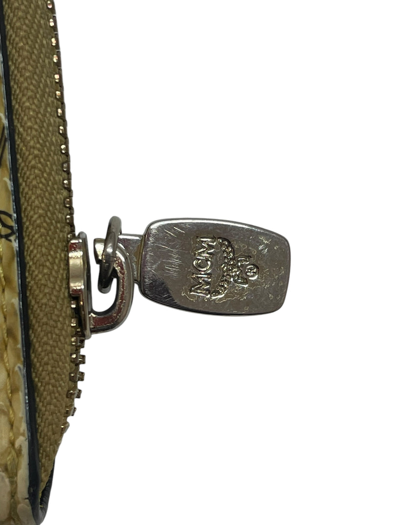 MCM/Wallet/OS/Animal Pattern/Leather/YEL/MONOGRAM