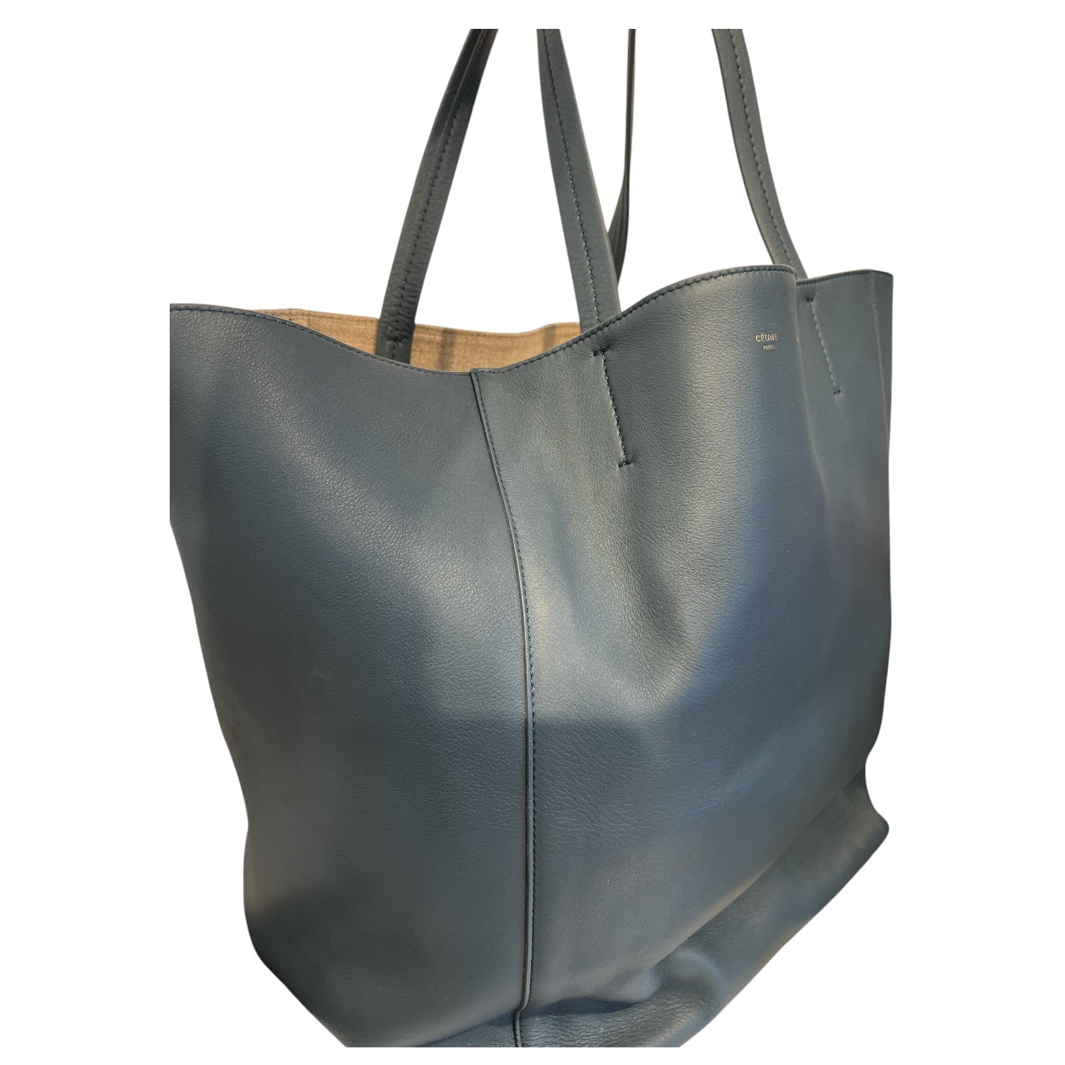 CELINE/Tote Bag/Leather/BLU/phantom cabas view 4