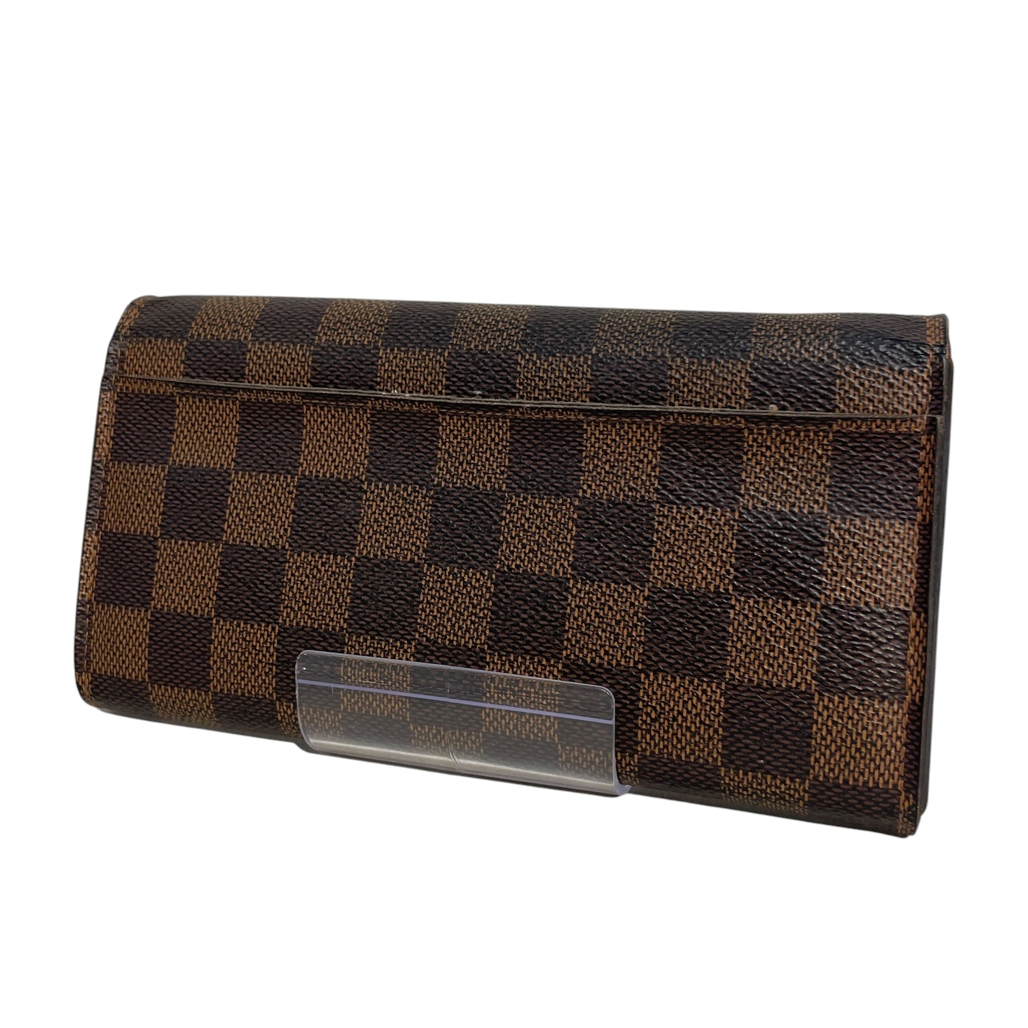 LOUIS VUITTON/Long Wallet/Monogram/Leather/BRW/Damier Ebene view 2