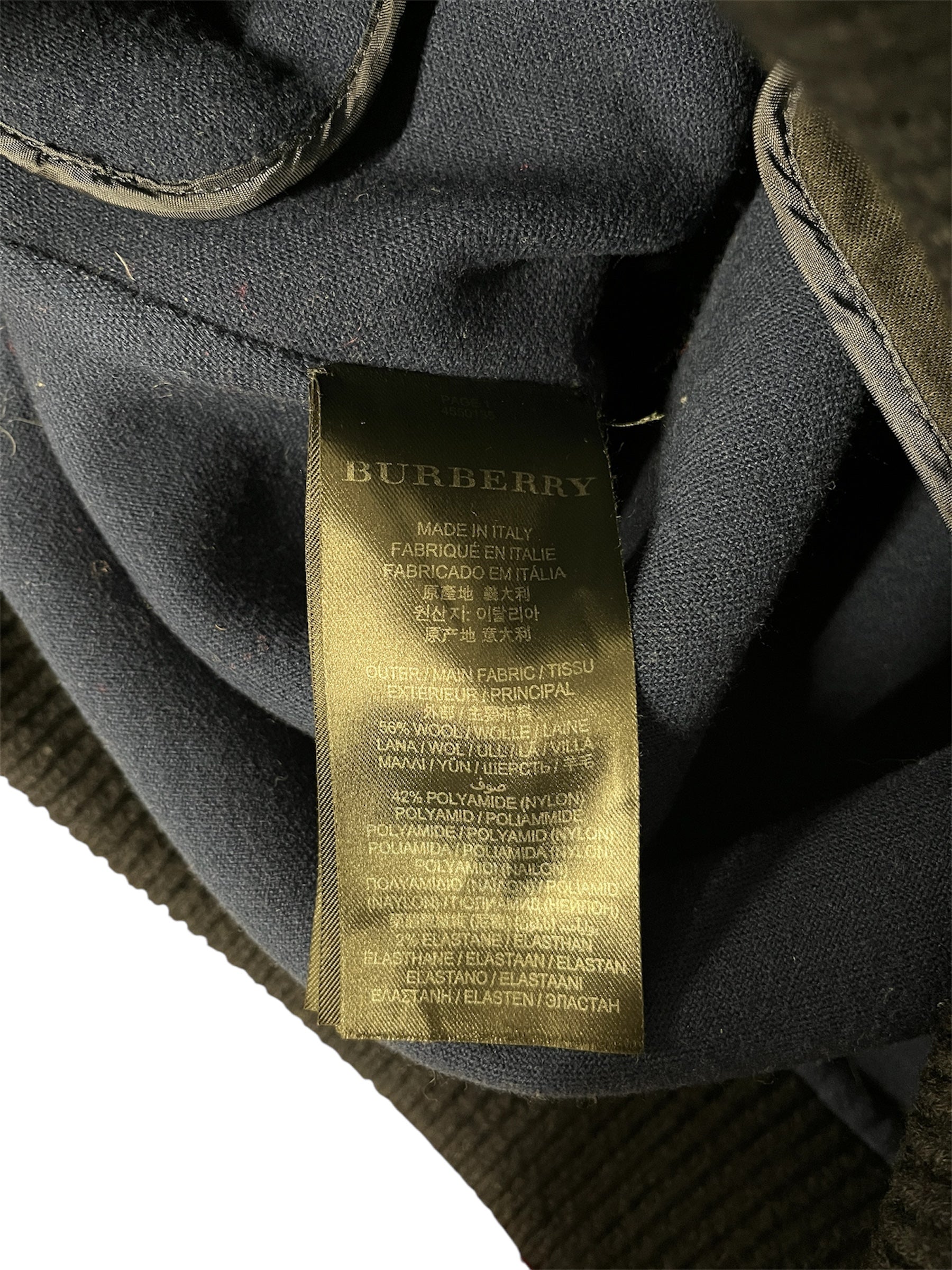 BURBERRY PRORSUM COLLECTION/Jacket/Leather/BLU/VARSETY JACKET LEATHER SLEEVE view 3