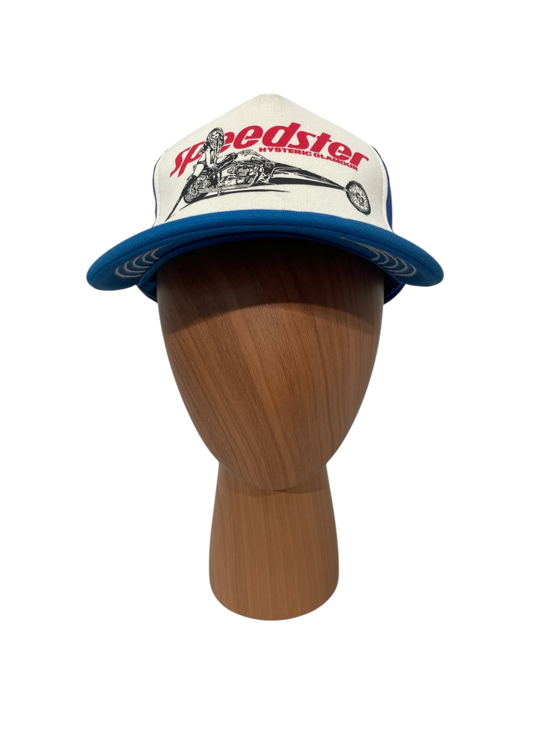 HYSTERIC GLAMOUR/Trucker Cap/Graphic/Cotton/BLU/M's/Speedster view 1