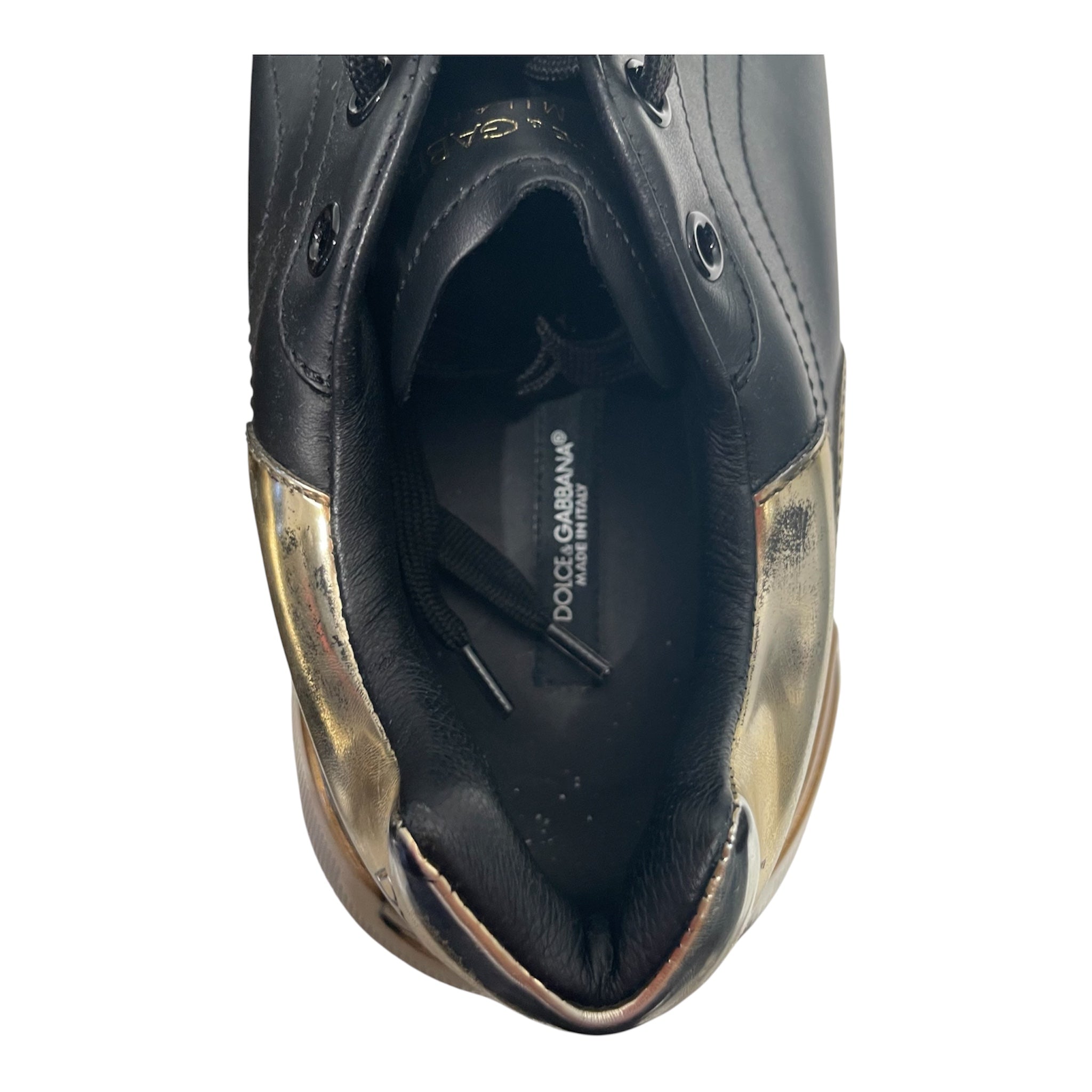 DOLCE&GABBANA/Low-Sneakers/US 9/Leather/BLK/Dolce & Gabana Daymaster view 4
