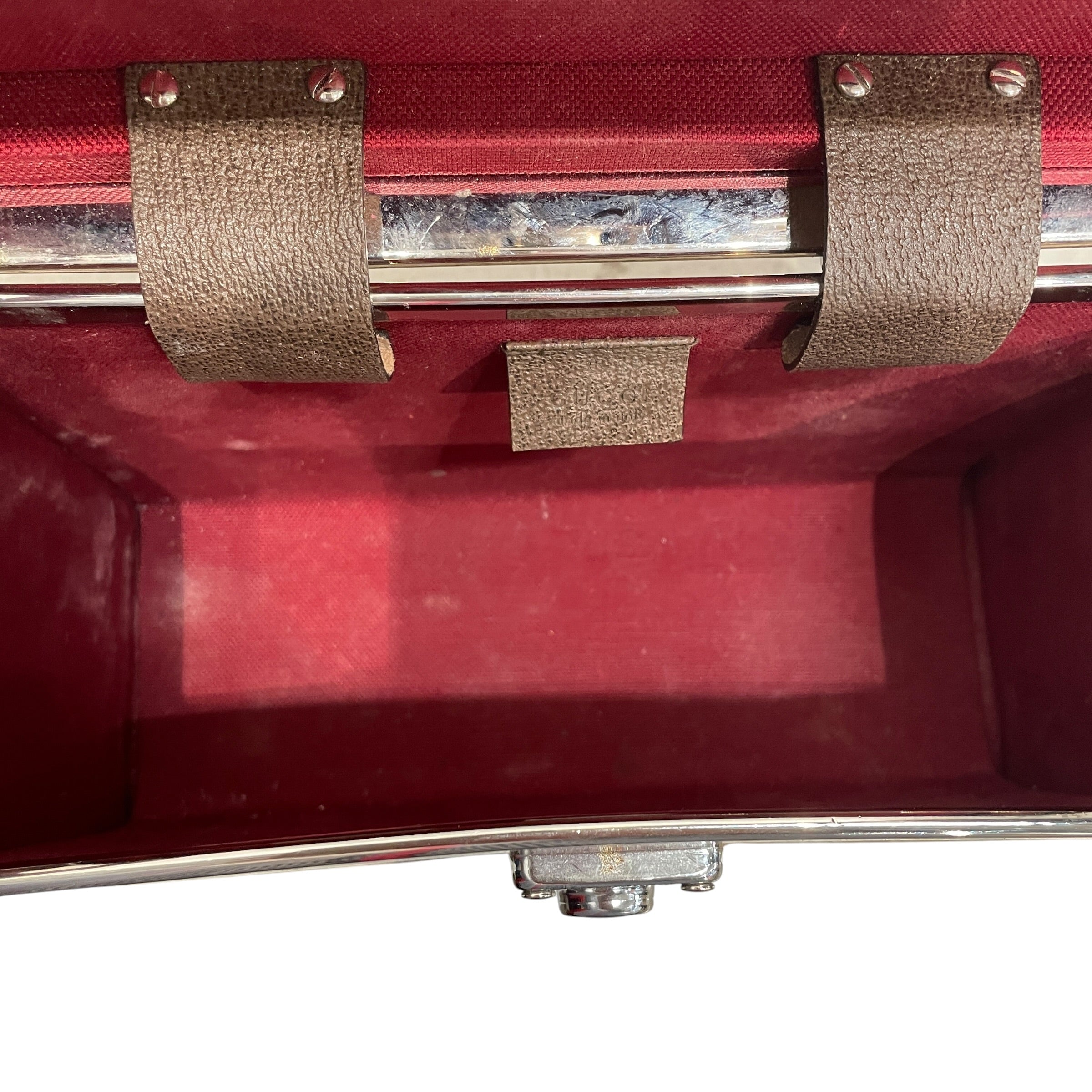 GUCCI/Hand Bag/Monogram/Leather/BRW/BAMBOO GUCCI GLOBE TROTTER view 5