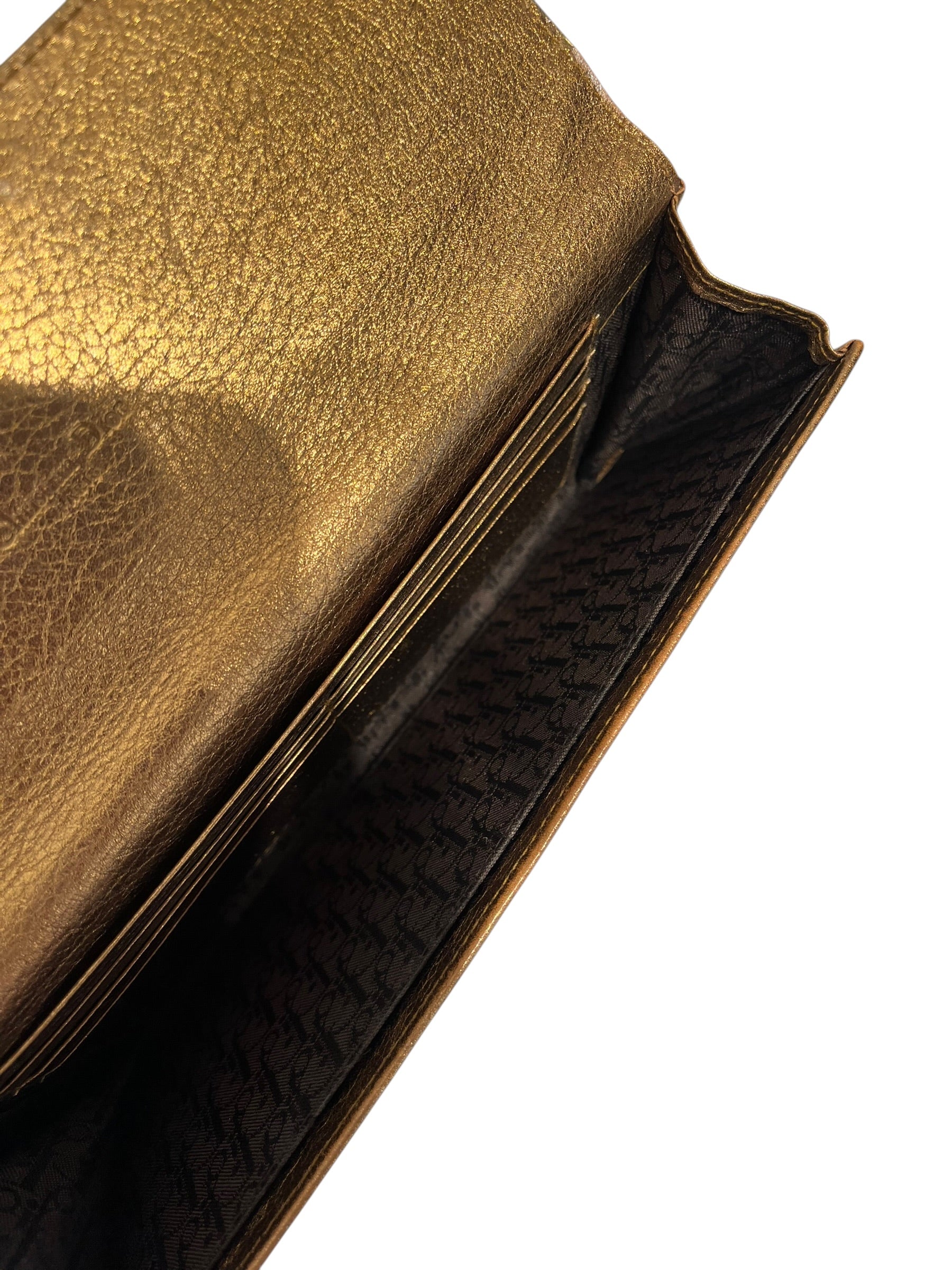 Christian Dior/Clutch Bag/Leather/GLD/CD CLUTCH BAG view 3