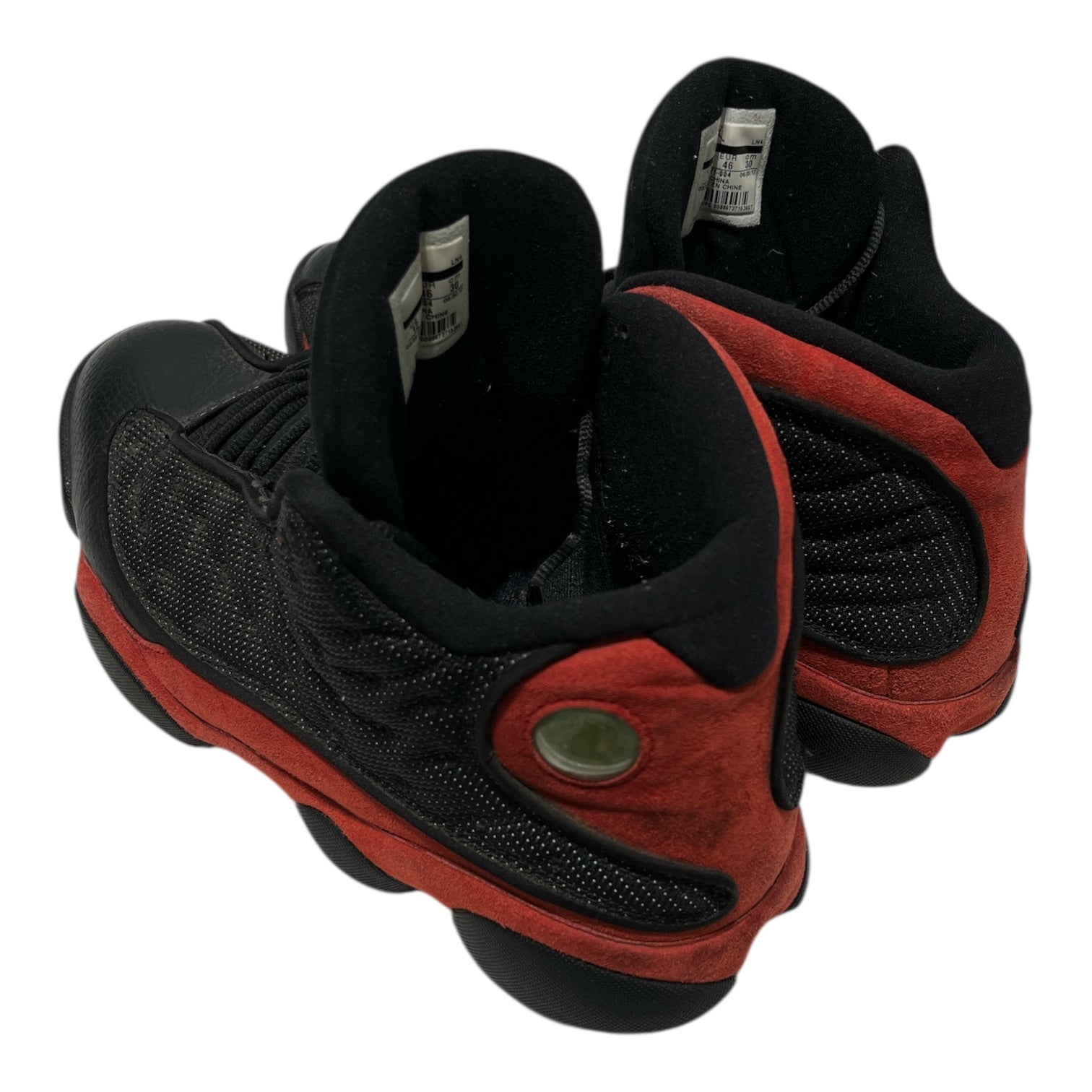 NIKE/Hi-Sneakers/US 12/Cotton/BLK/JORDAN 13 2013 BRED SZ 12 view 2